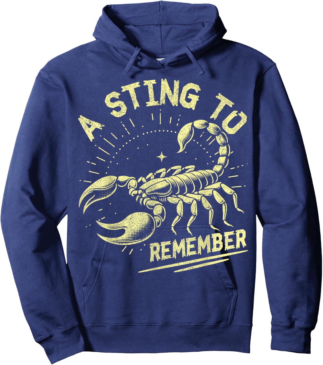 A Sting to Remember Scorpion Hoodie - Hoodie | Navy