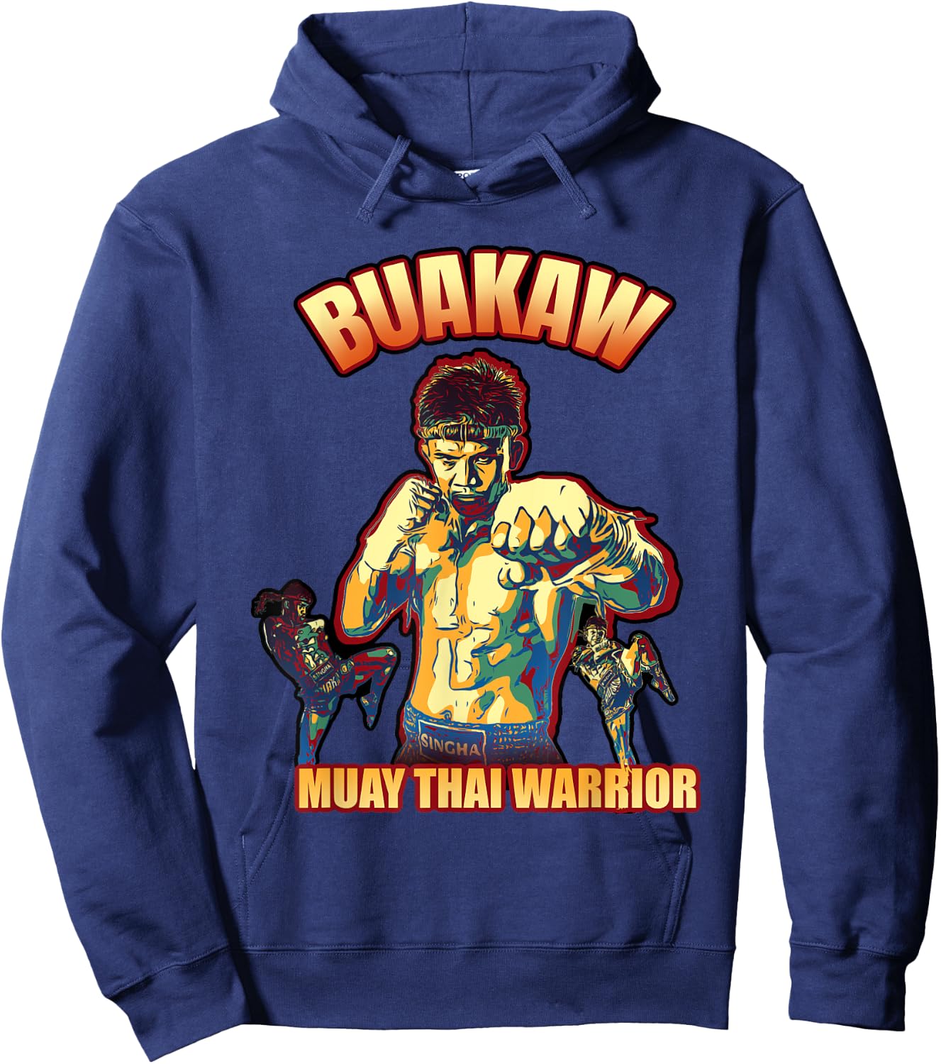 Buakaw - Muay Thai warrior Hoodie - Hoodie | Navy