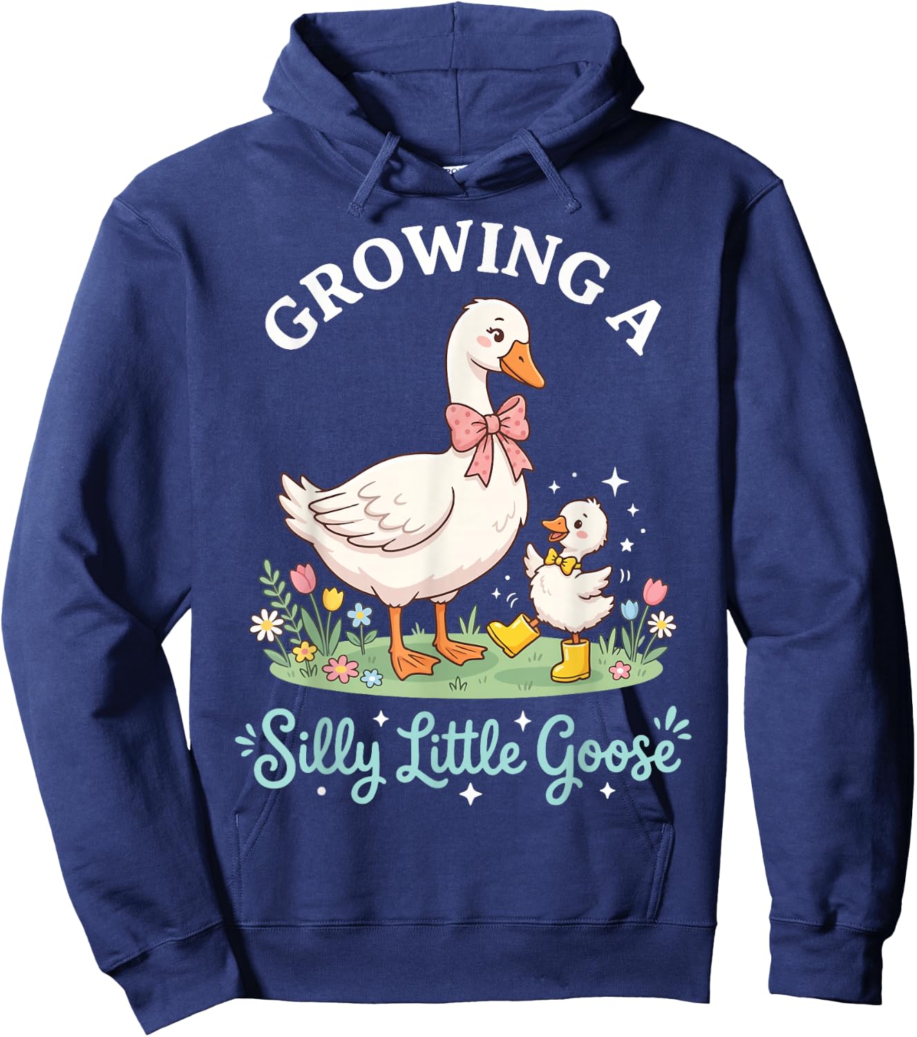 Growing A Silly Little Goose Hoodie - Hoodie | Navy