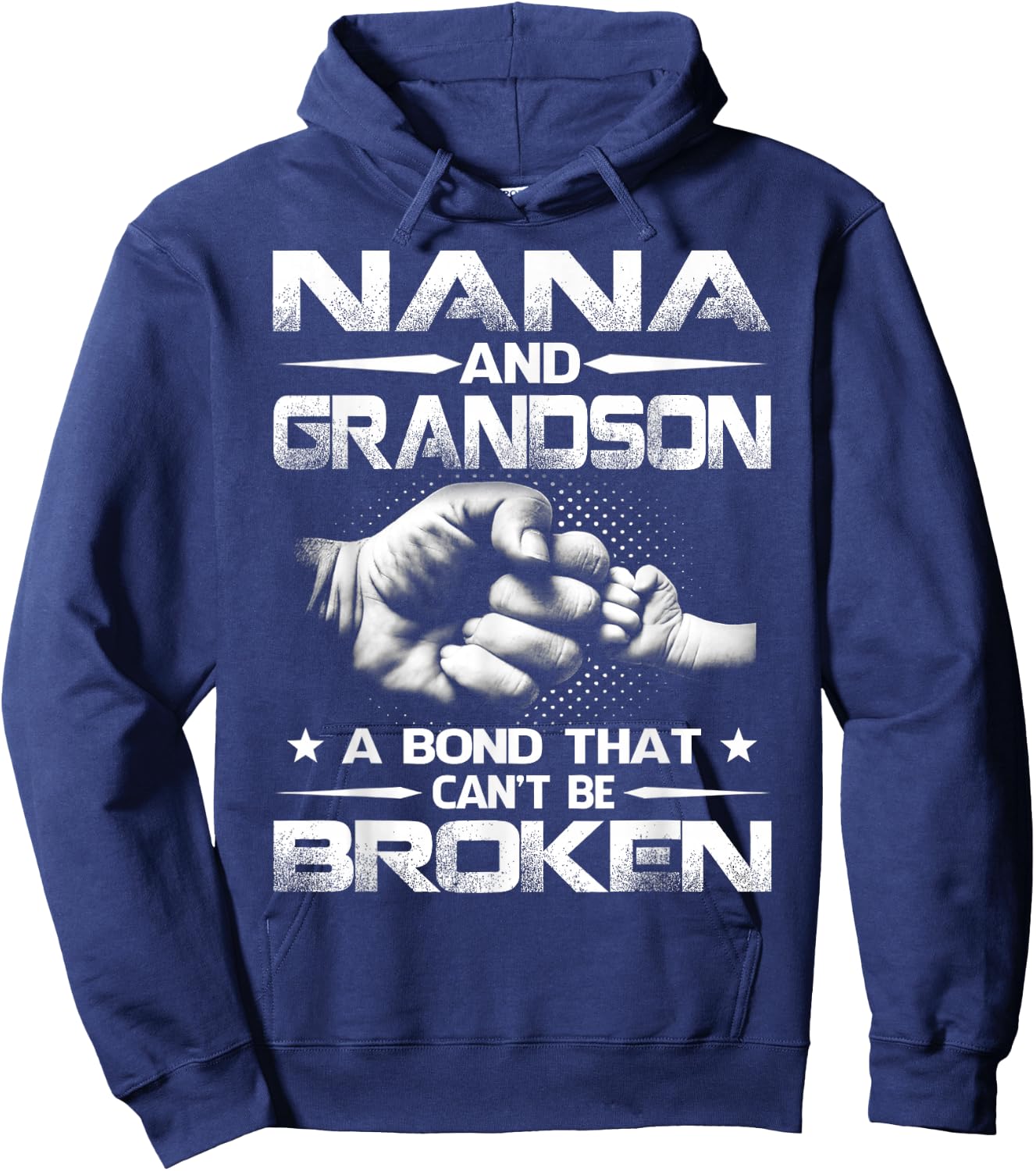 Nana and Grandson A Bond That Can't Be Broken Hoodie - Hoodie | Navy