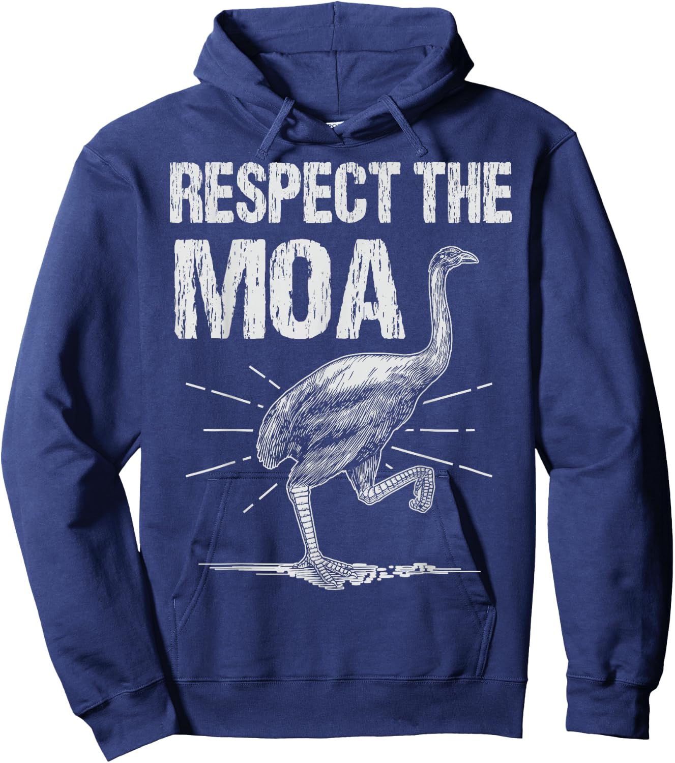 Moa Bird - Respect The Moa Hoodie - Hoodie | Navy