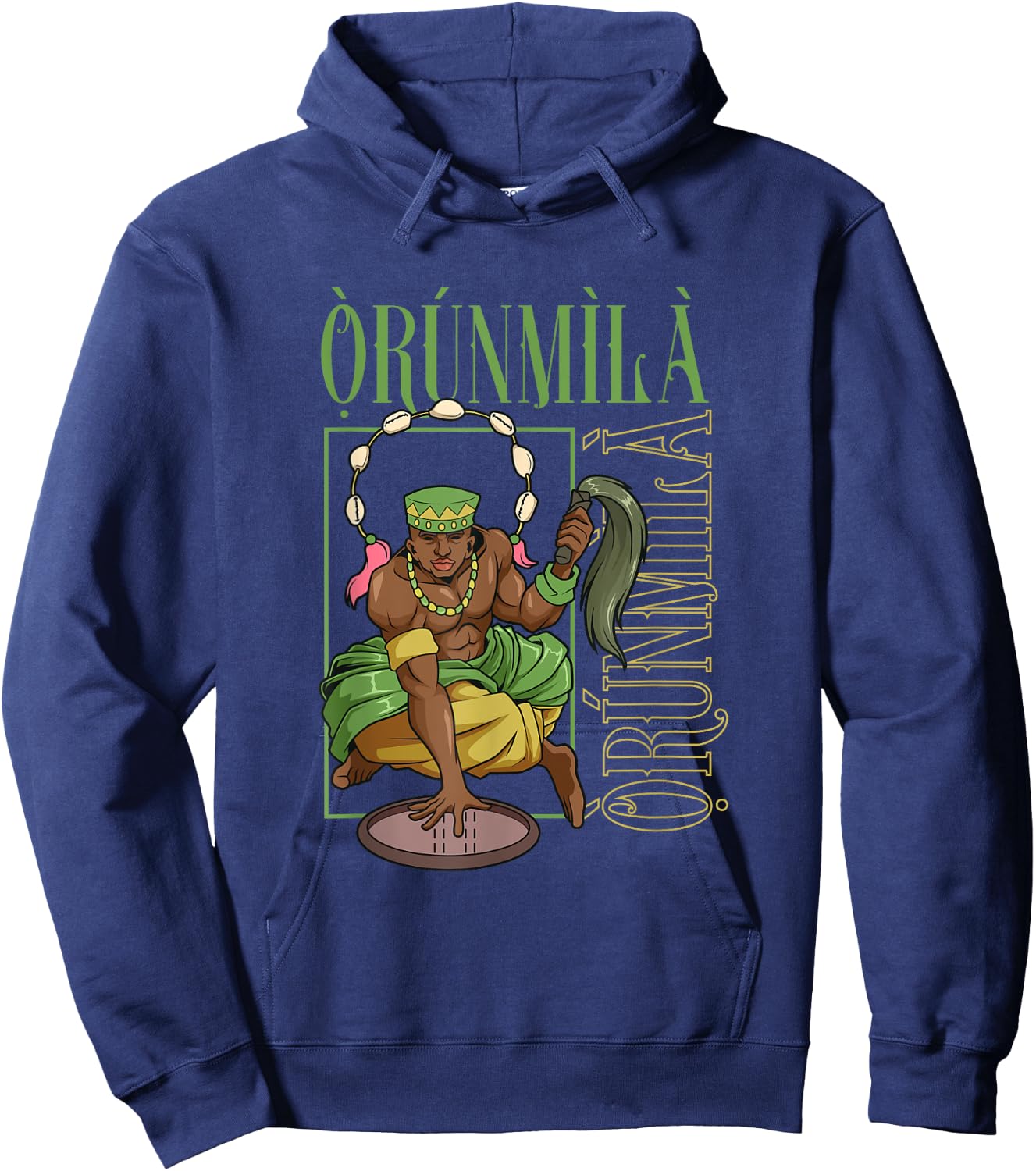 Yoruba God - Orunmila Hoodie - Hoodie | Navy