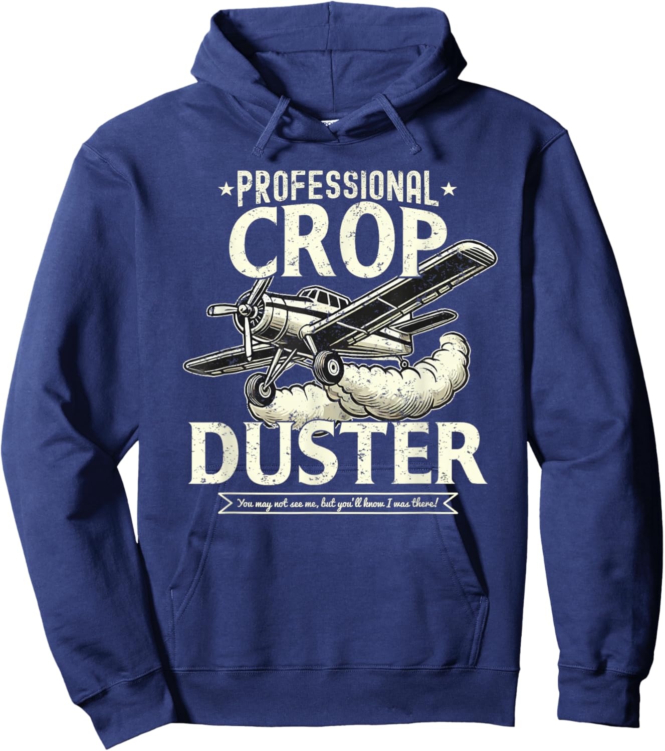 Crop Duster Funny Fart Plane Farting Humor Hoodie - Hoodie | Navy