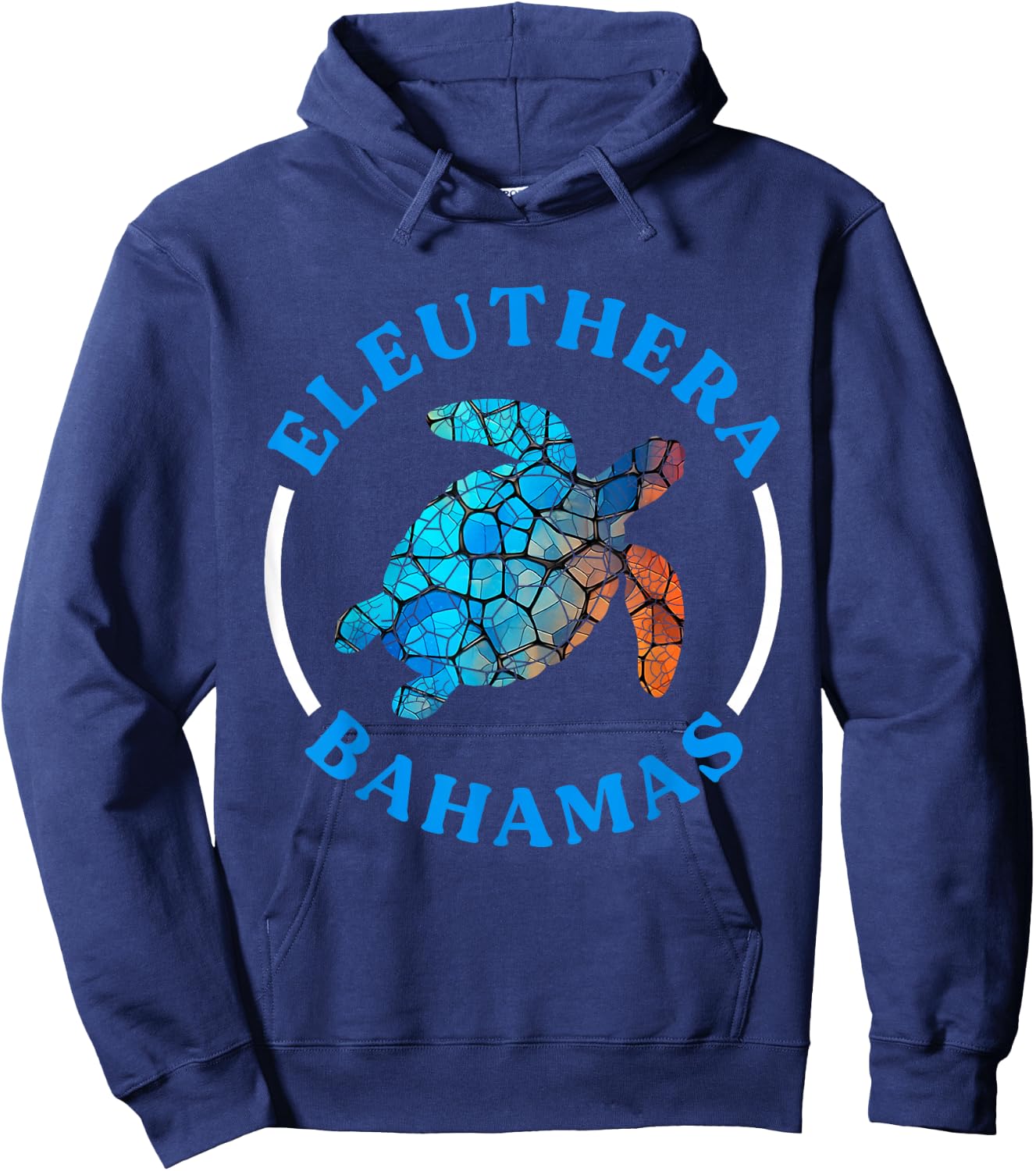 Eleuthera Bahamas Vacation Sea Turtle Souvenir Hoodie - Hoodie | Navy