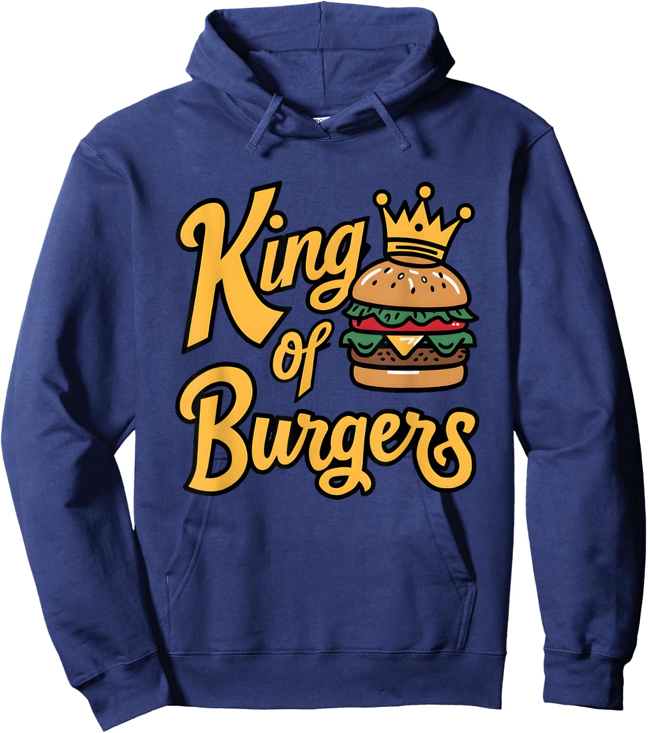 King Of Burgers Hoodie - Hoodie | Navy