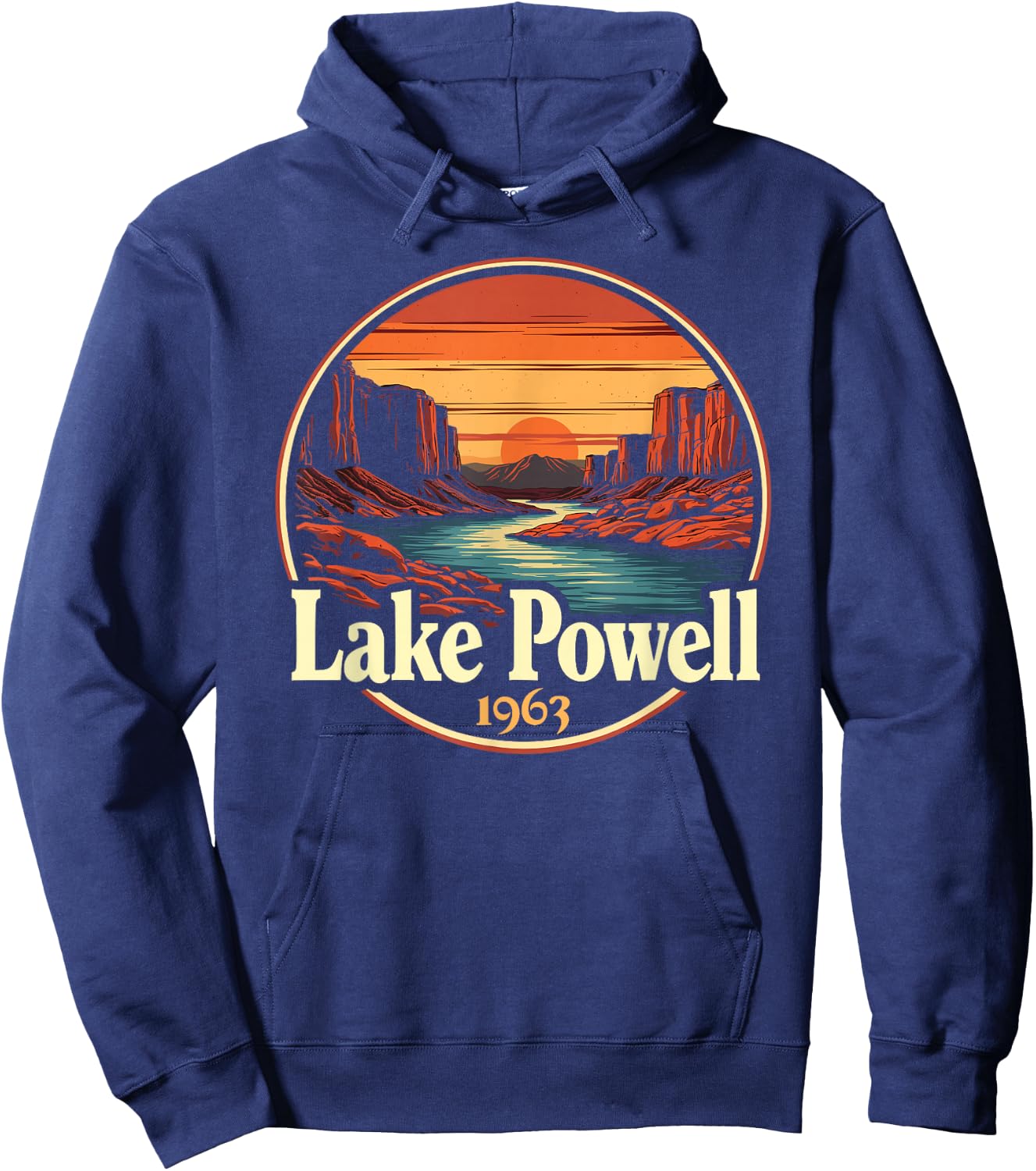 Lake Powell, Vintage Lake Powell Hoodie - Hoodie | Navy