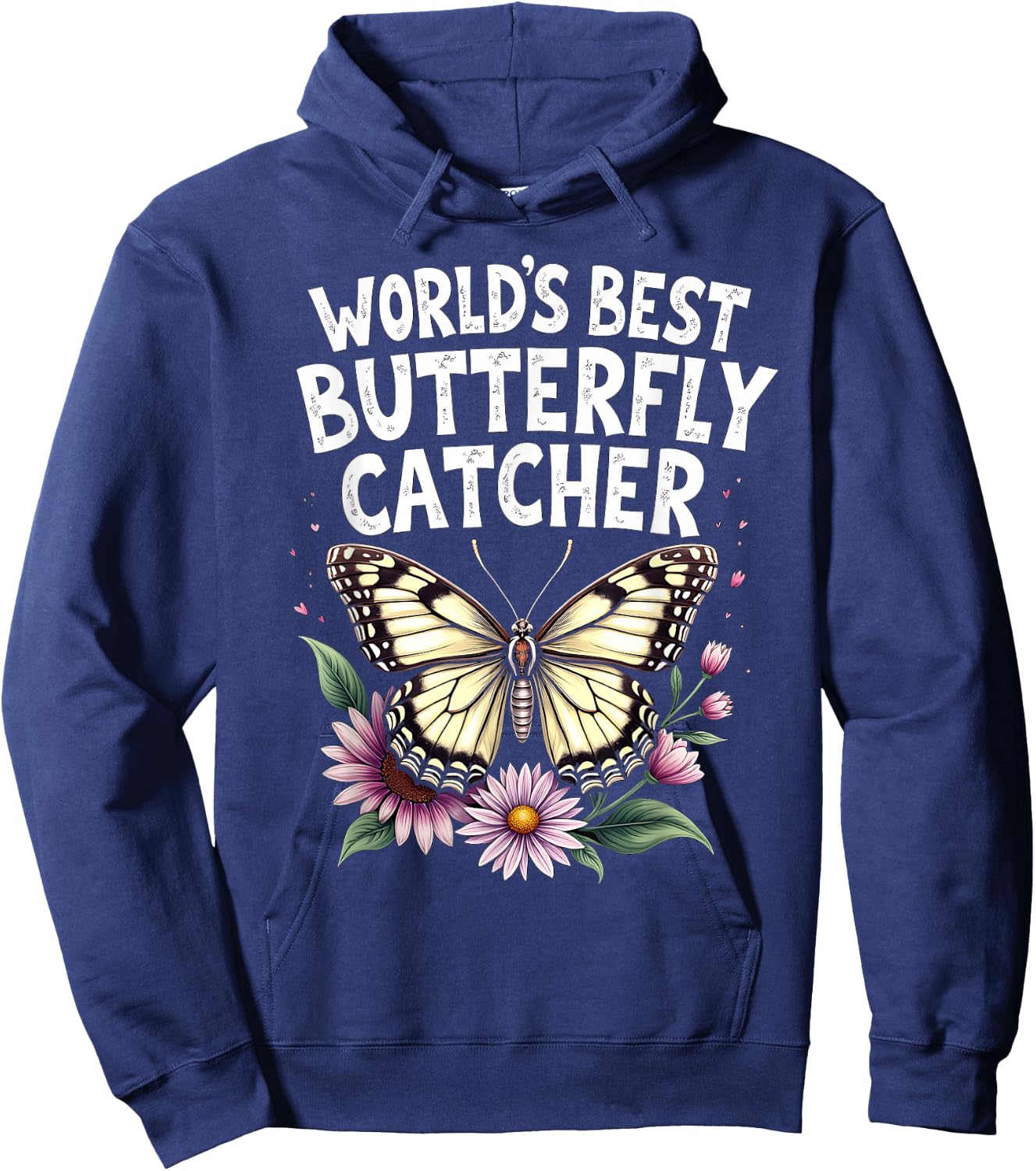 World's Best Butterfly Catcher Graphic Hoodie - Hoodie | Navy