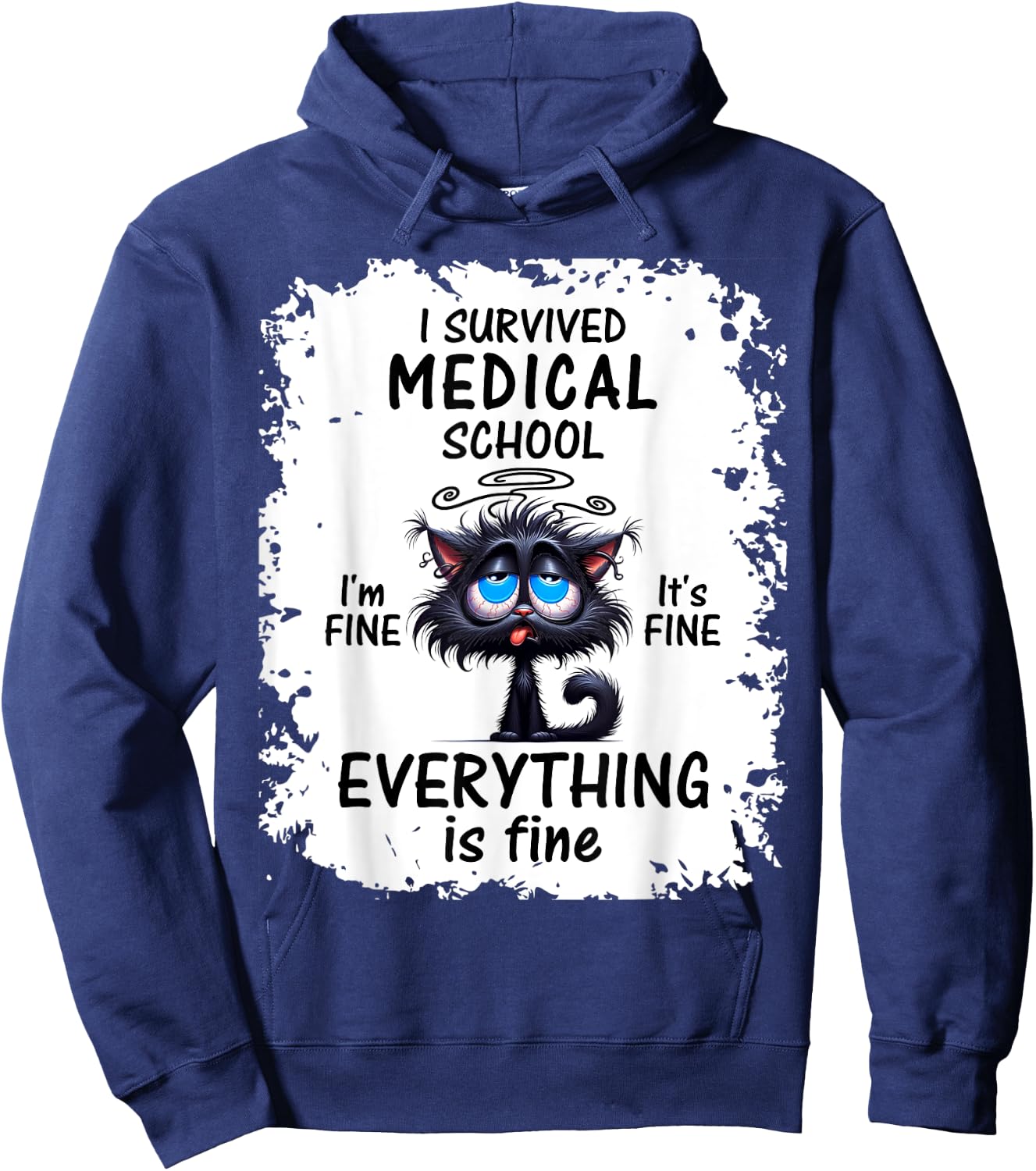 I Survived Medical School Graduation 2025 Hoodie - Hoodie | Navy