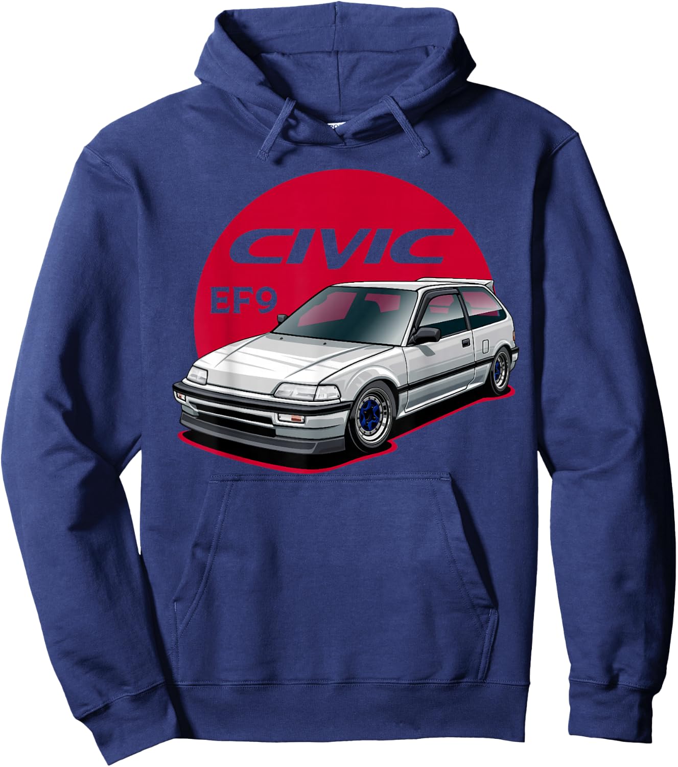 ef civic ef9 Japanese car Hoodie - Hoodie | Navy