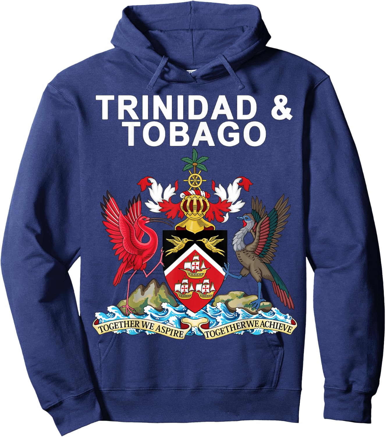 Trinidad and Tobago Crest Hoodie - Hoodie | Navy