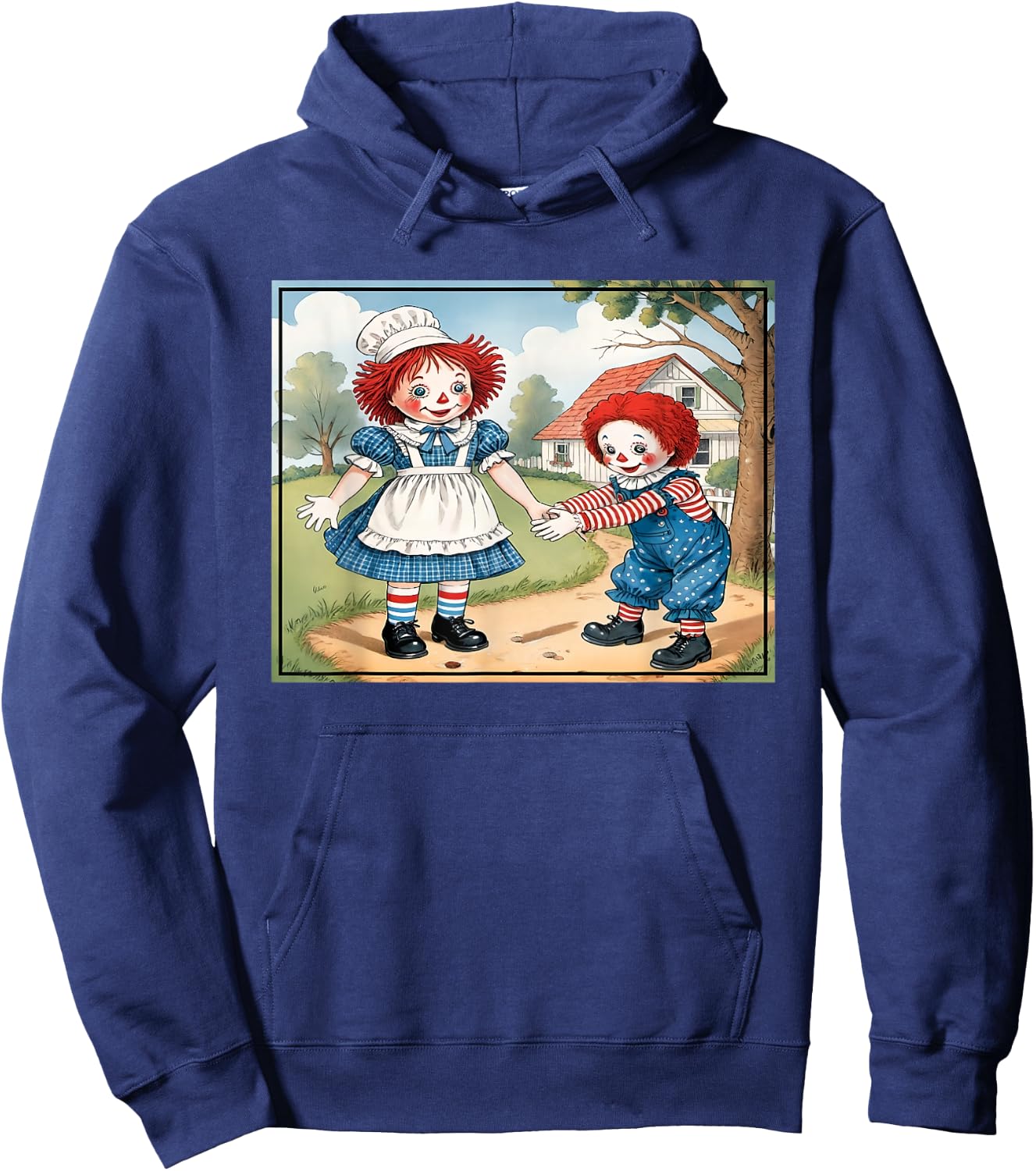 Raggedy Ann & Andy on The Farm Hoodie - Hoodie | Navy