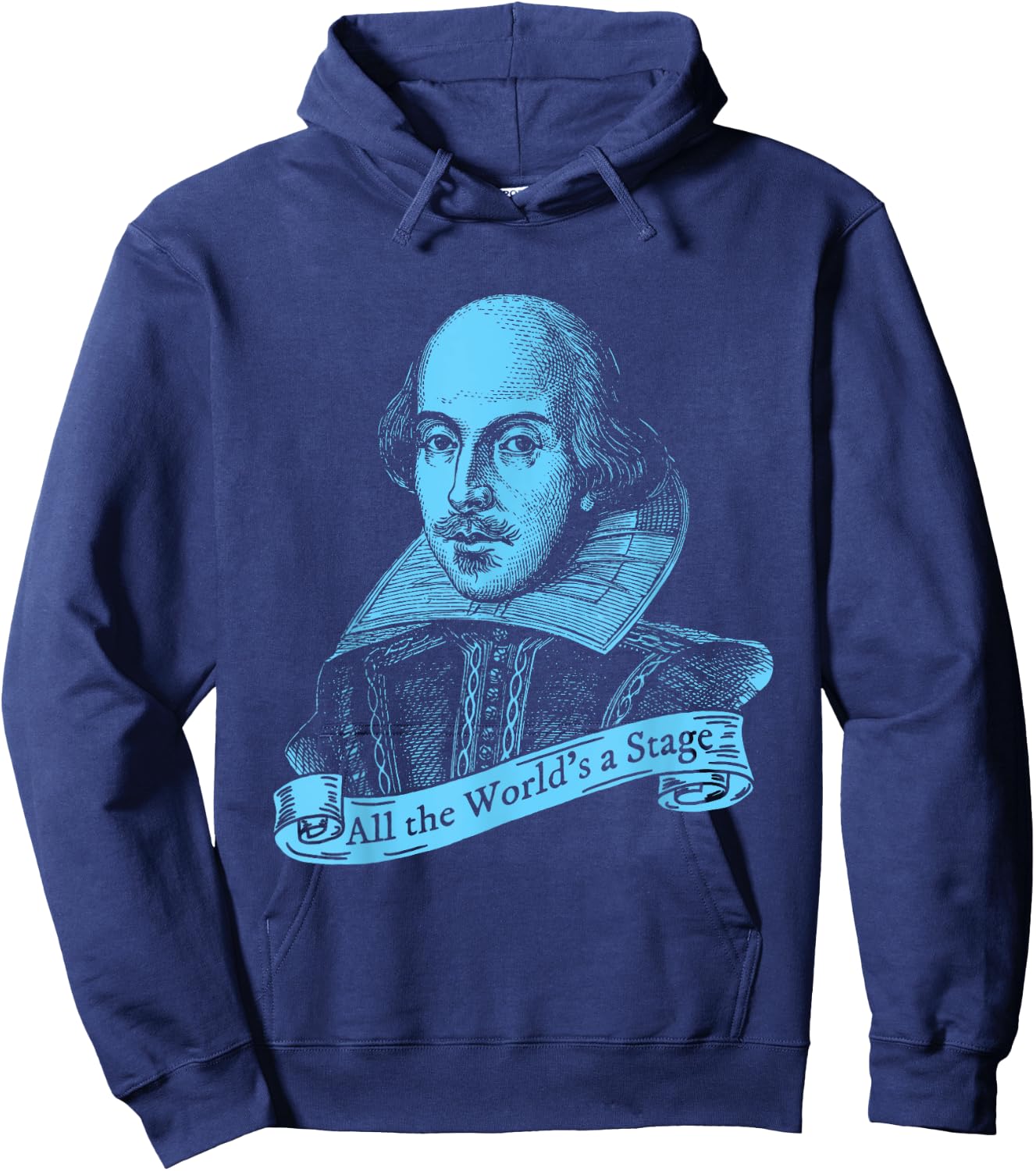 Shakespeare All the World's a Stage Thespian Hoodie - Hoodie | Navy