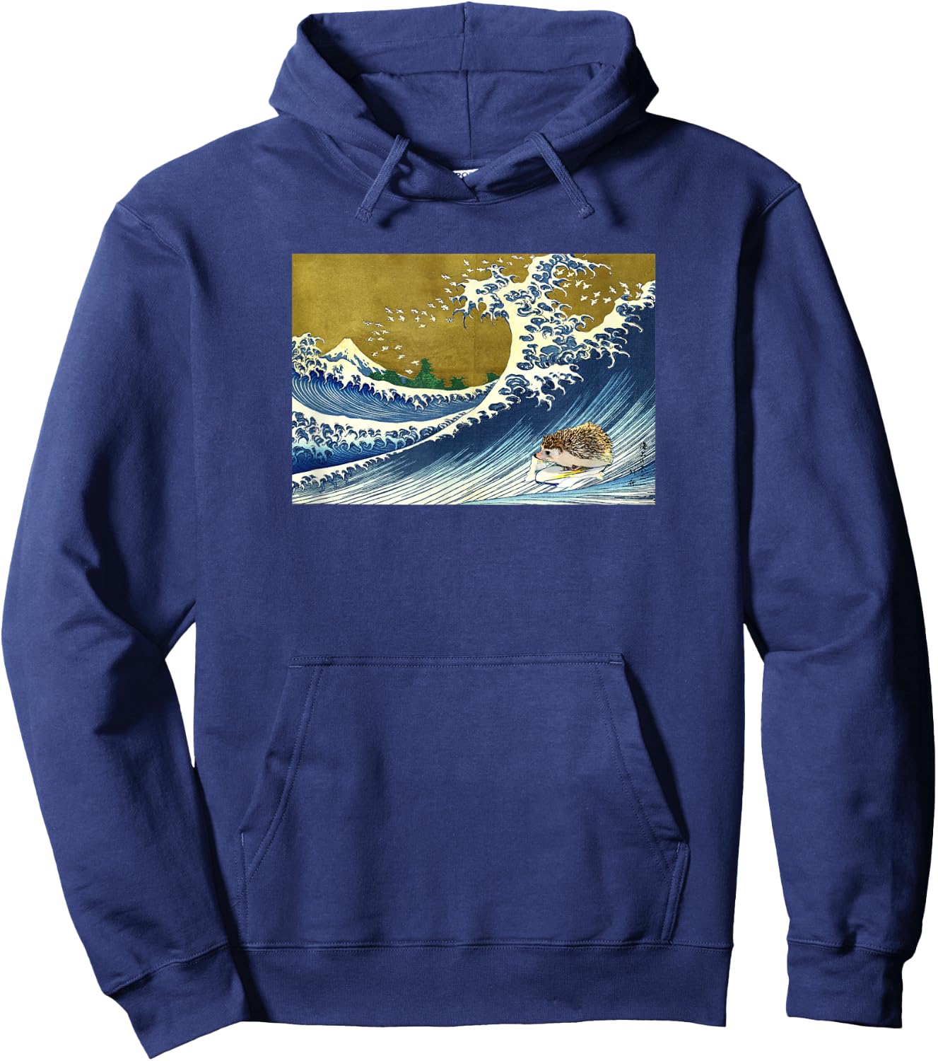 Japanese Surfing Hedgehog Art Shirt Hoodie - Hoodie | Navy