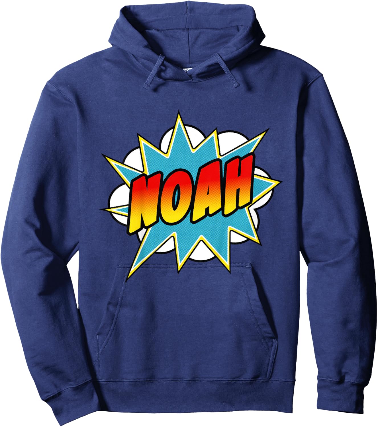 Kids Boys Noah Comic Book Superhero Name Hoodie - Hoodie | Navy