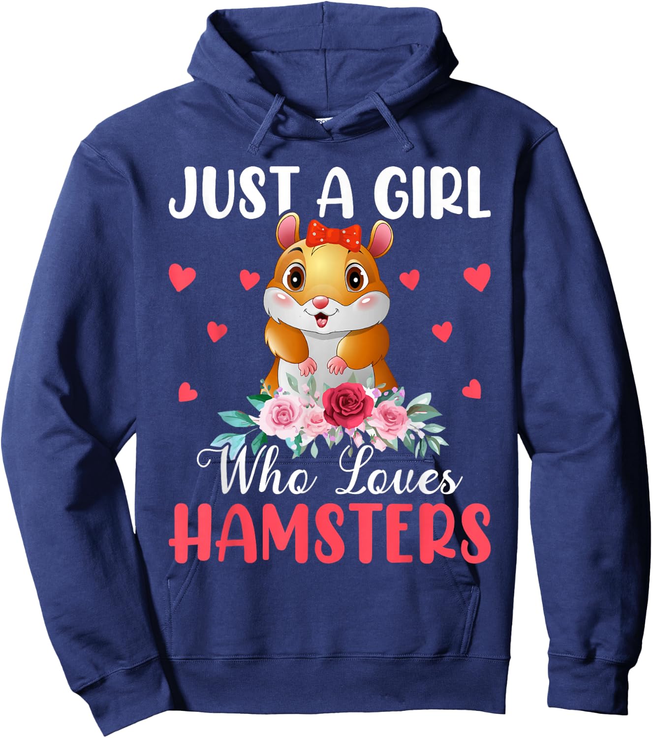 Just a Girl who Loves Hamsters Hoodie - Hoodie | Navy