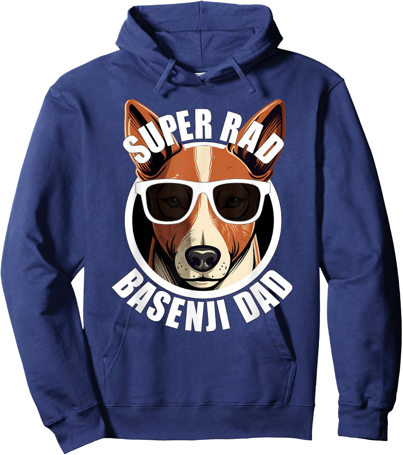 Basenji Funny Father’s Day Dog Dad Men’s Hoodie - Hoodie | Navy