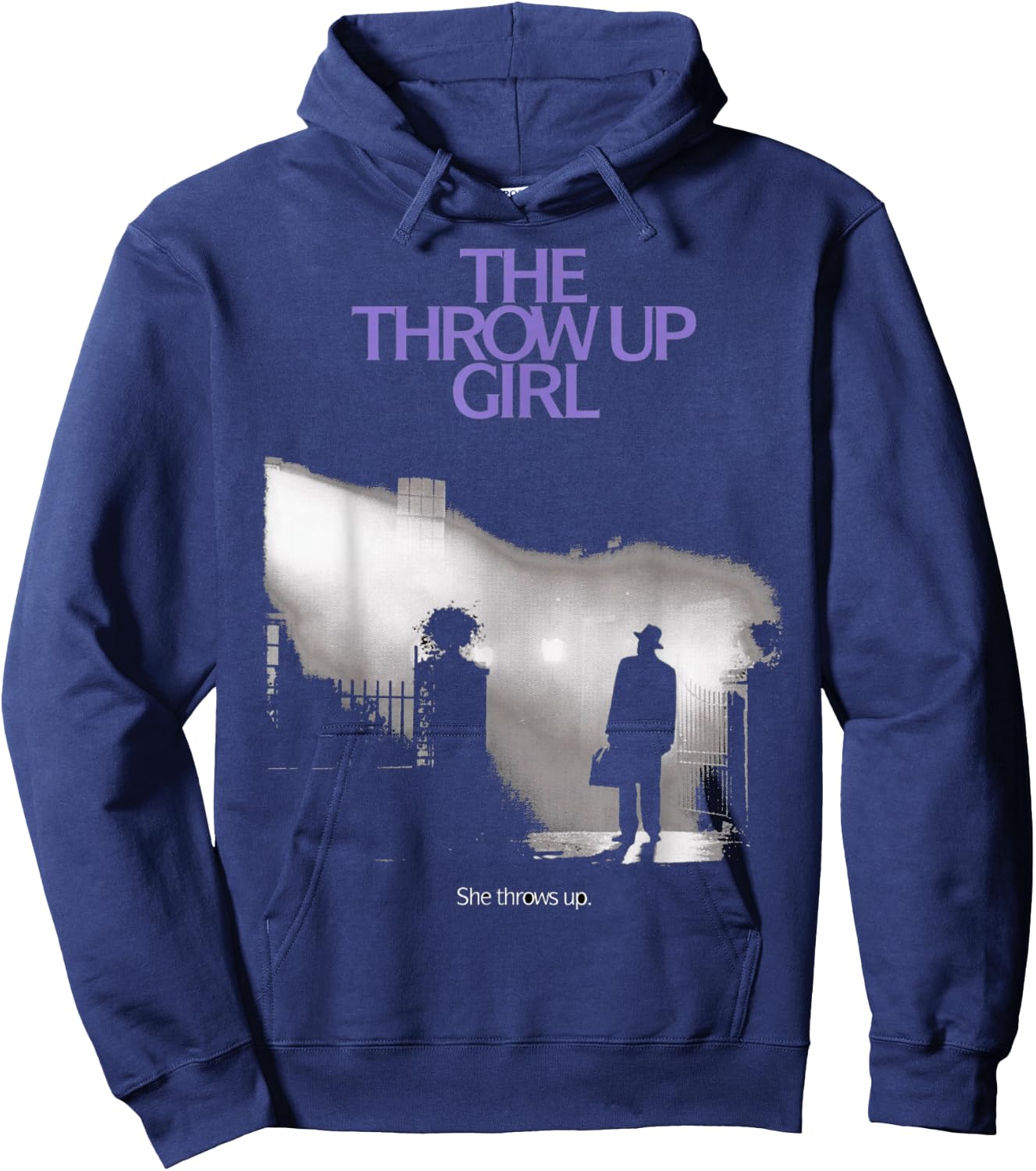 The Throw Up Girl Hoodie - Hoodie | Navy