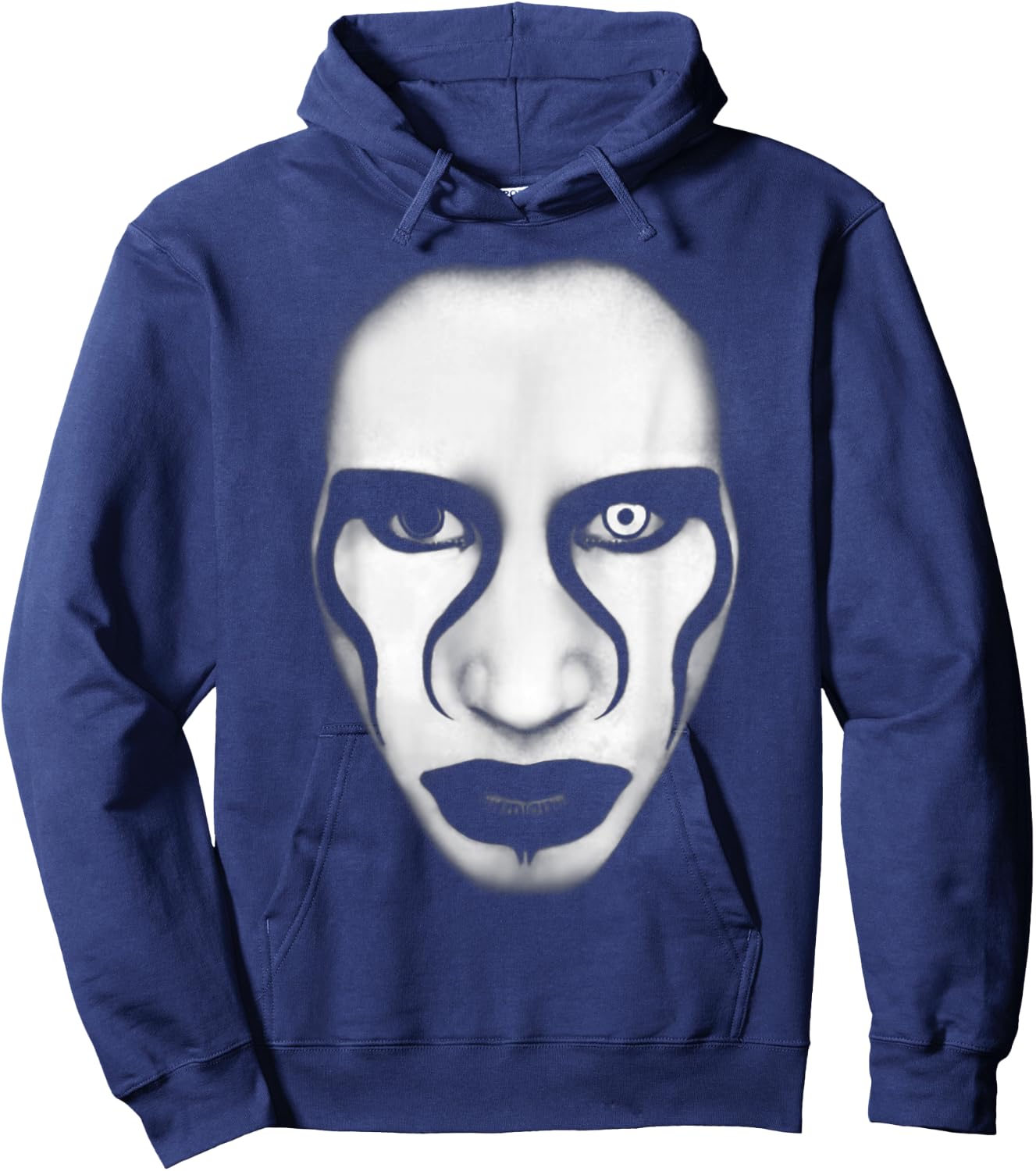 Marilyn Manson – Face And Flag Hoodie - Hoodie | Navy