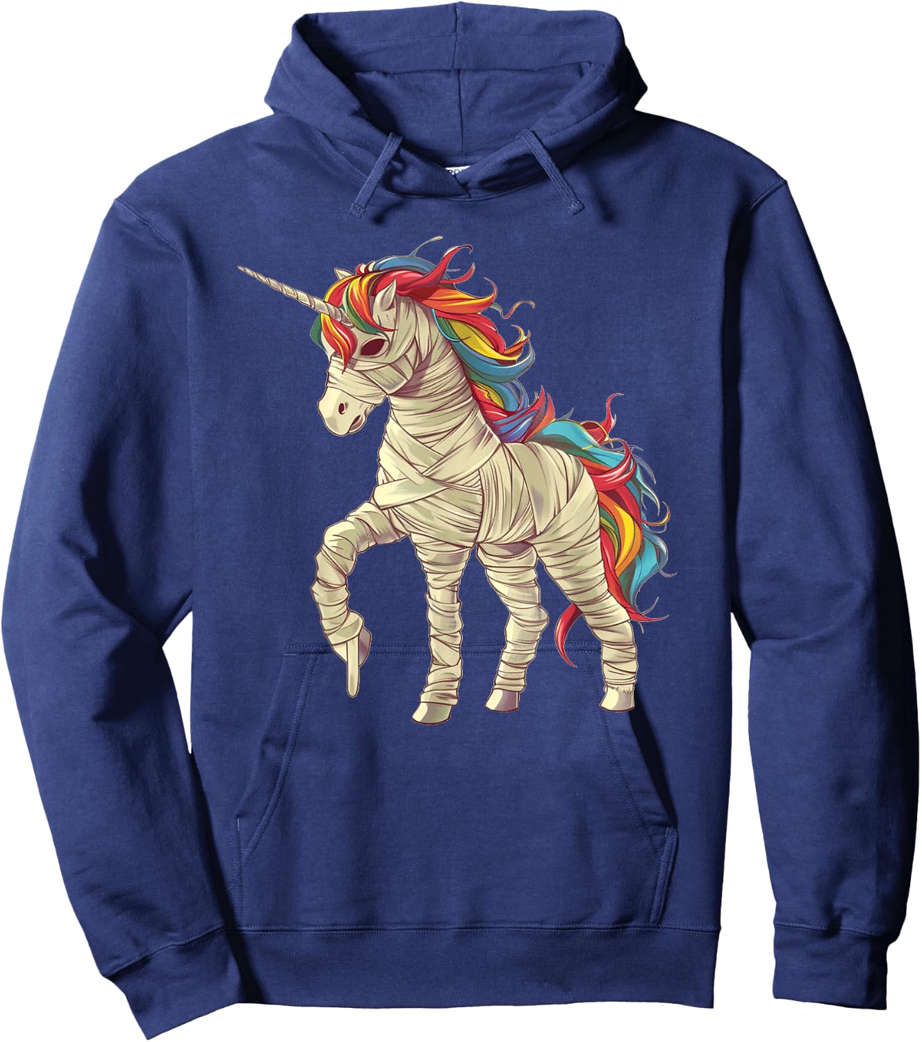 Girls Halloween Unicorn Mummy Women Hoodie - Hoodie | Navy