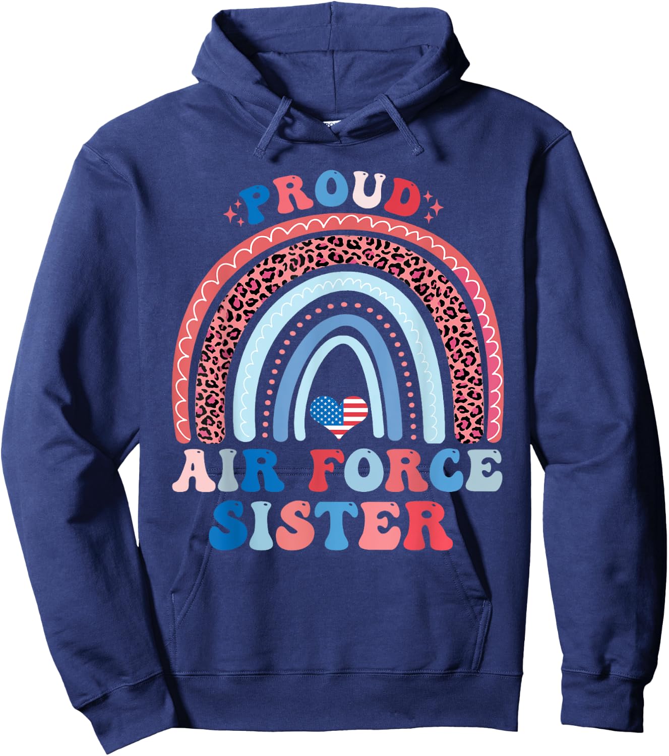 Air Force Sister Shirt Proud Air Force Sister Hoodie - Hoodie | Navy