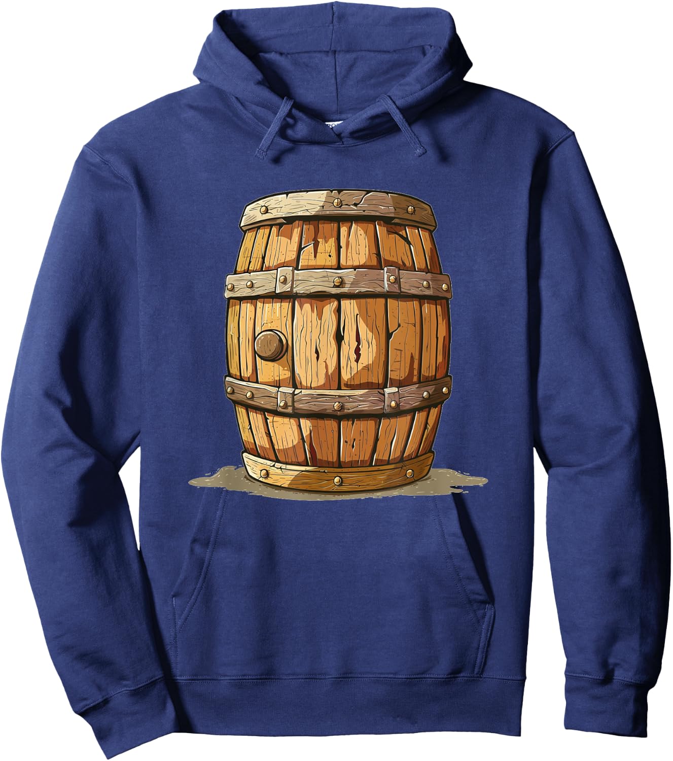 Cool big wooden Barrel Hoodie - Hoodie | Navy