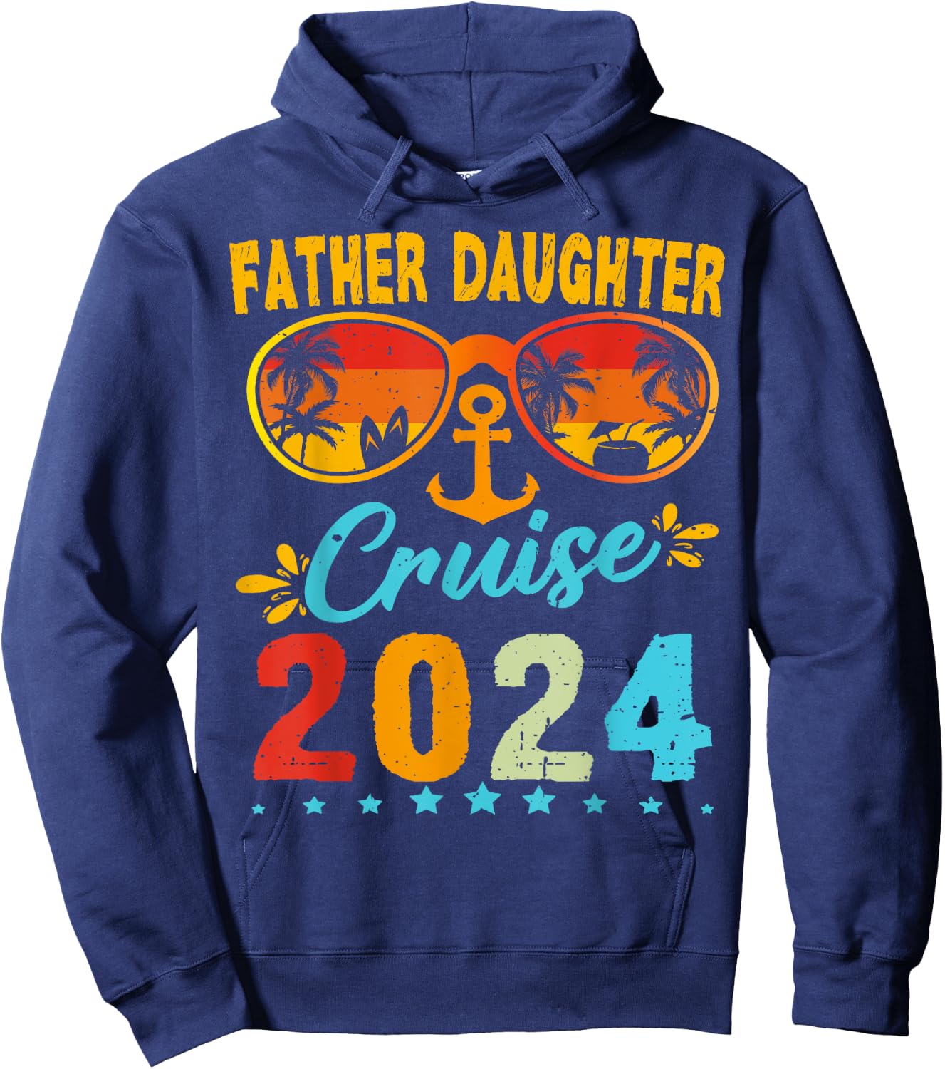 Father Daughter Cruise 2024 Matching Vacation Hoodie - Hoodie | Navy