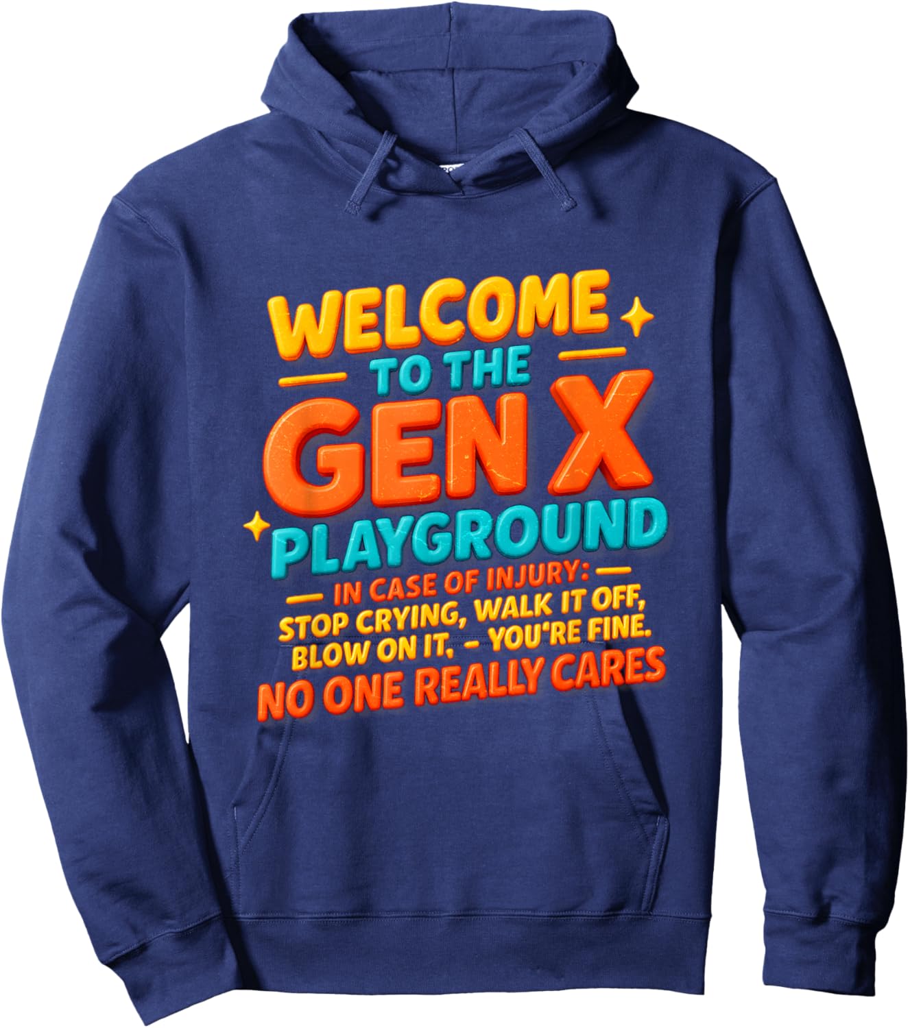 NoOne Really Cares Hoodie - Hoodie | Navy