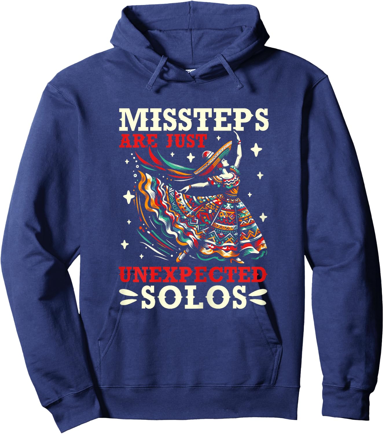 Mexican dance Ballet Folklorico mom Hoodie - Hoodie | Navy