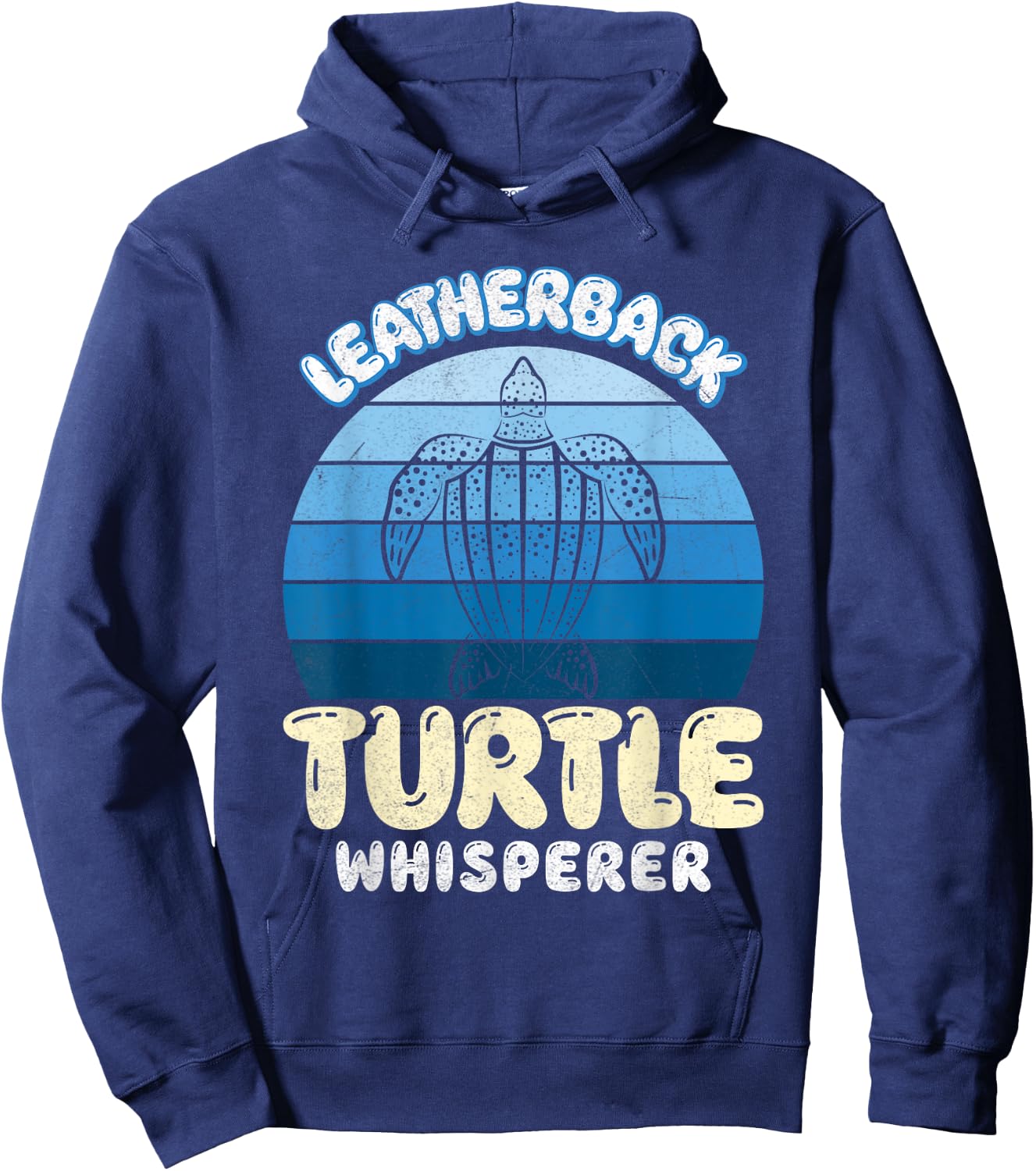Leatherback Sea Turtle Hoodie - Hoodie | Navy
