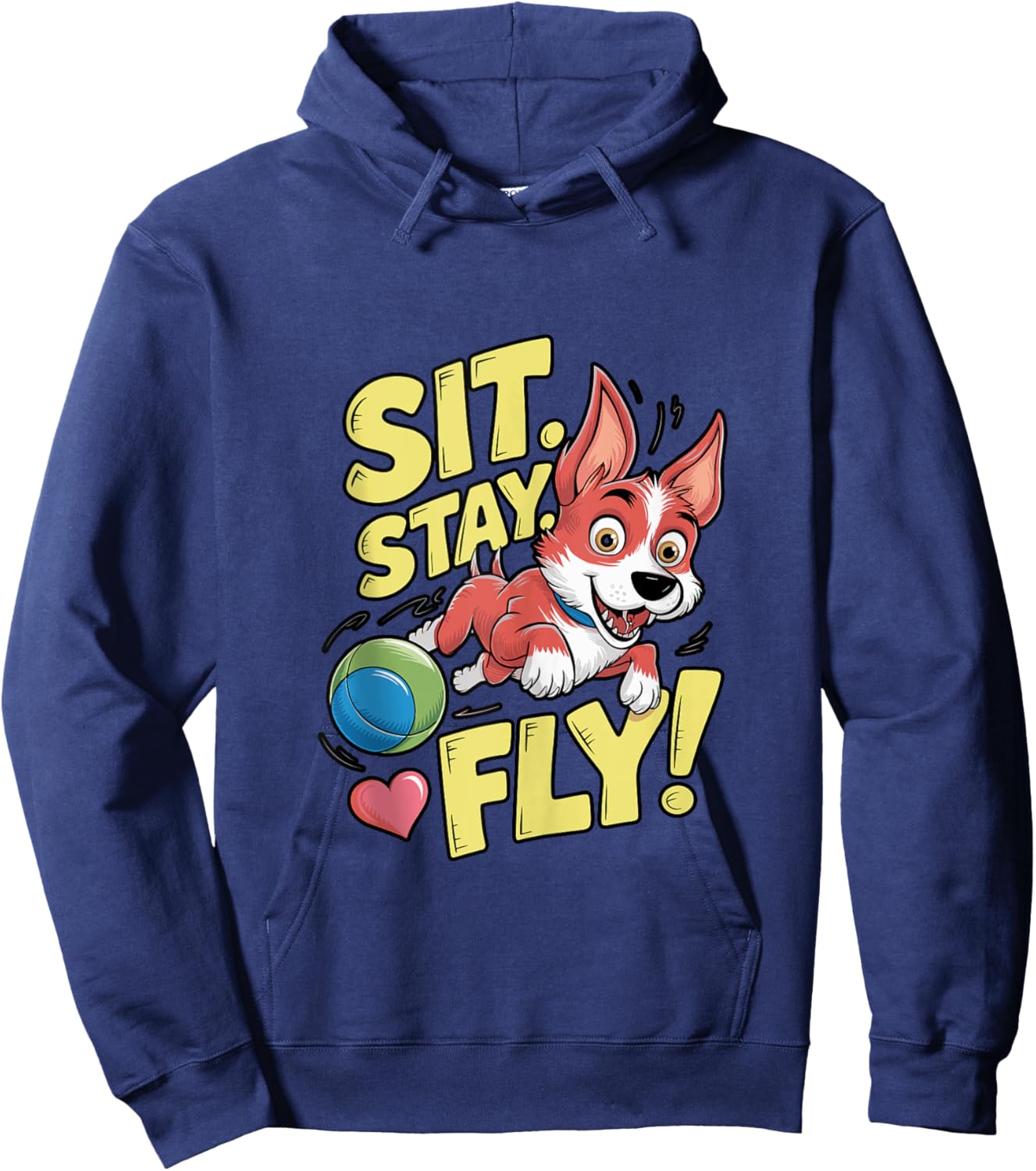Dock Diving Dog for a Dog Lover Hoodie - Hoodie | Navy