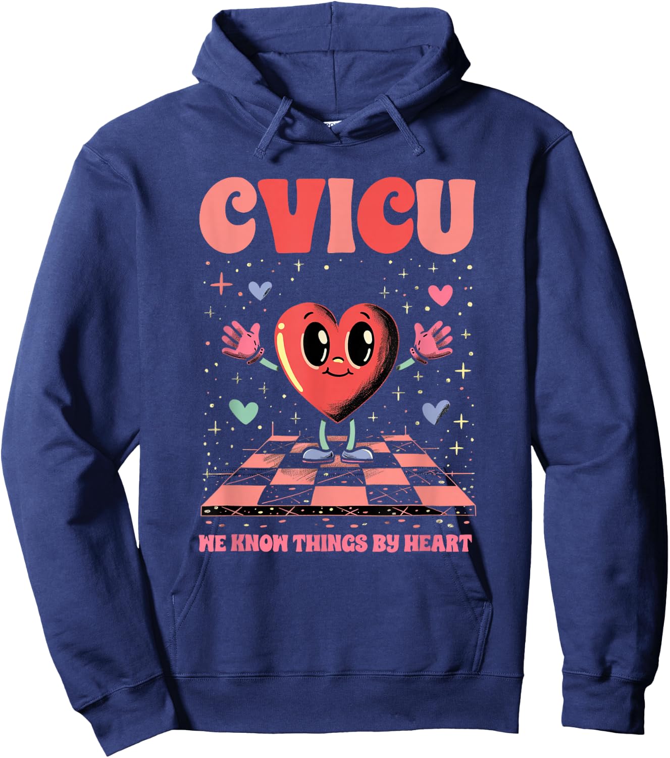 Funny Pun CVICU Nurse Shirt - CVICU Hoodie - Hoodie | Navy