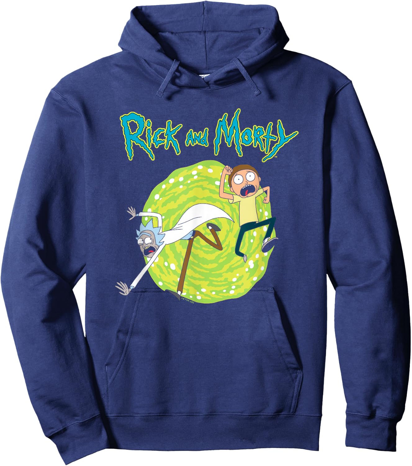 Rick and Morty Portal Hoodie - Hoodie | Navy