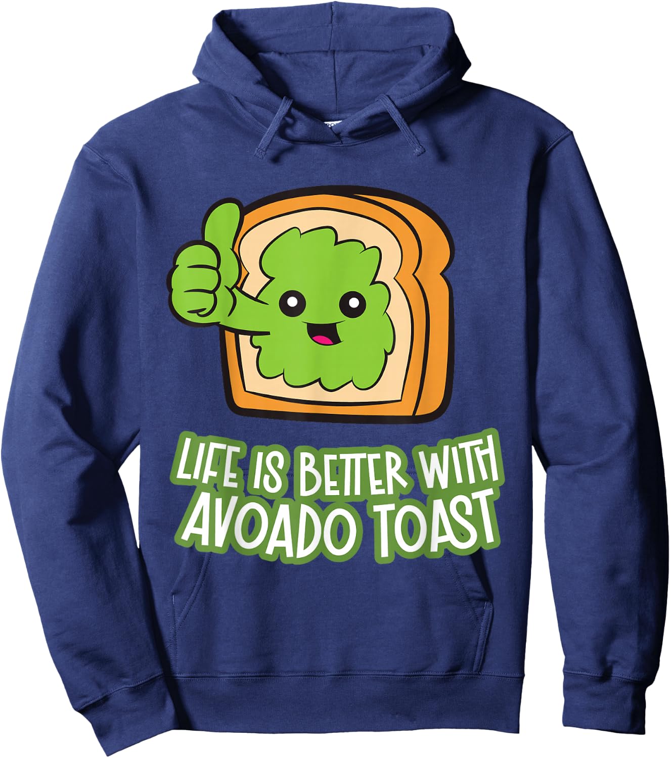 Life Is Better With Avocado Toast Hoodie - Hoodie | Navy