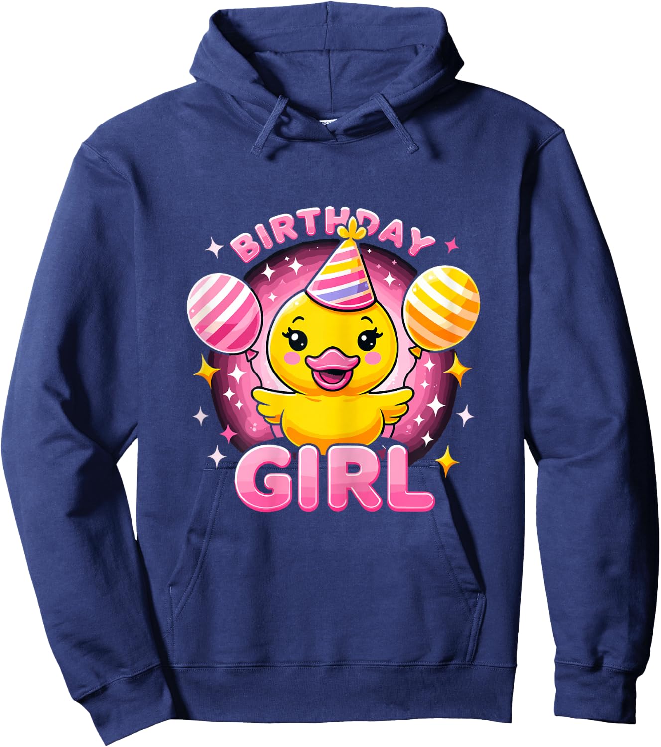 Birthday Girl Rubber Duck Birthday Party Hoodie - Hoodie | Navy