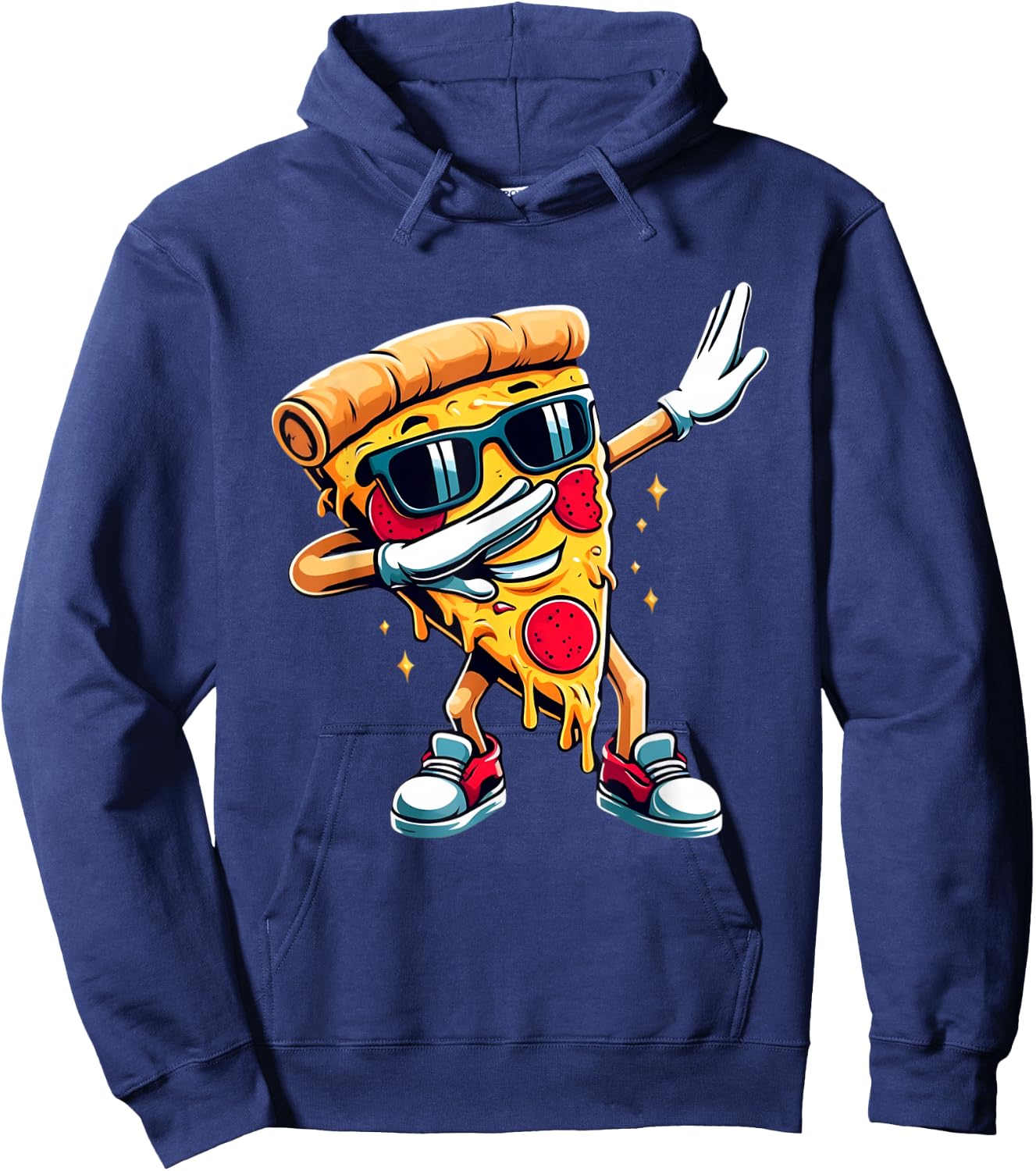 Dabbing Pizza Boys Girls Pizza Toddler Dancing Hoodie - Hoodie | Navy