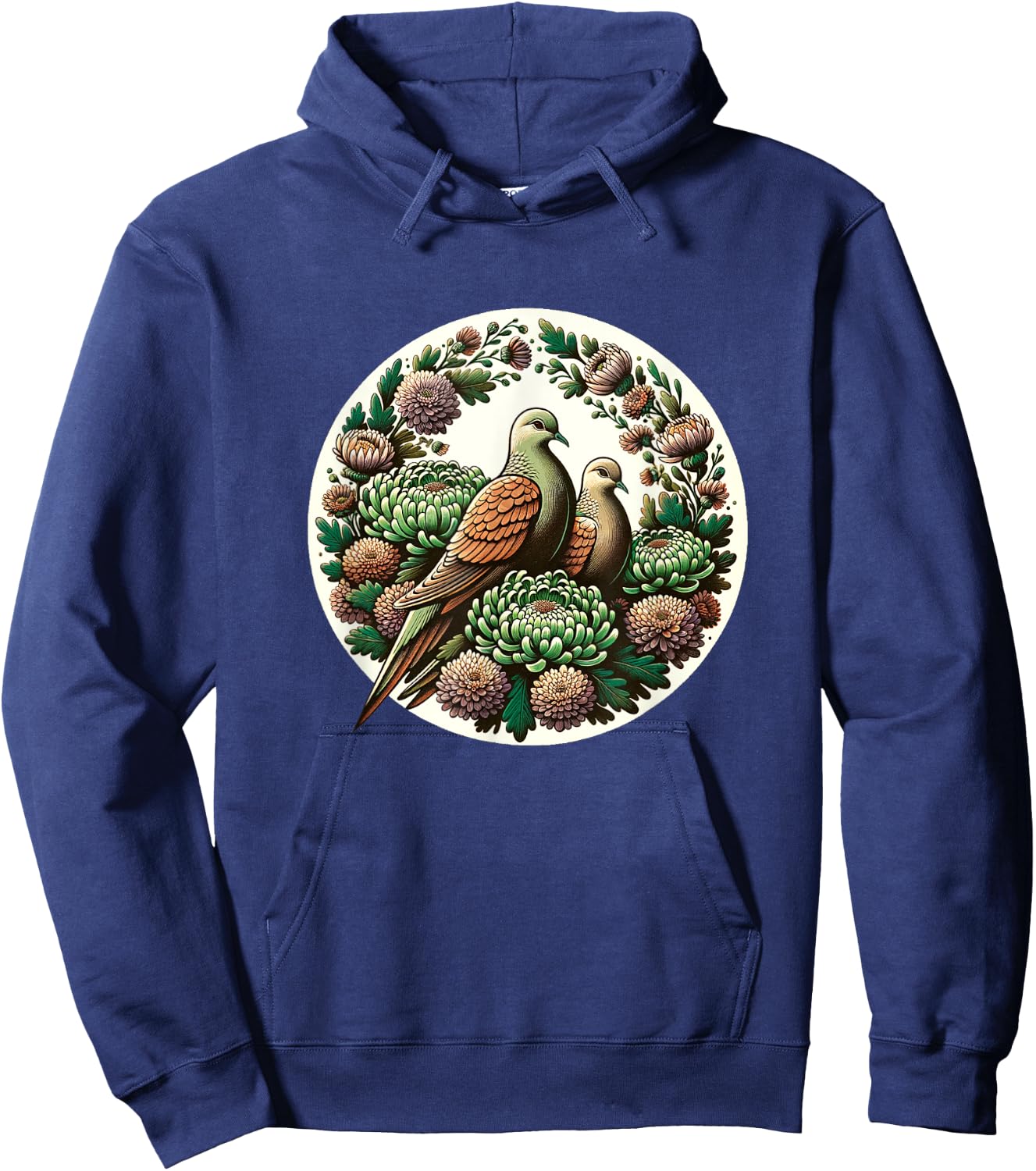 Mourning Doves Art Beautiful Bird Love Hoodie - Hoodie | Navy