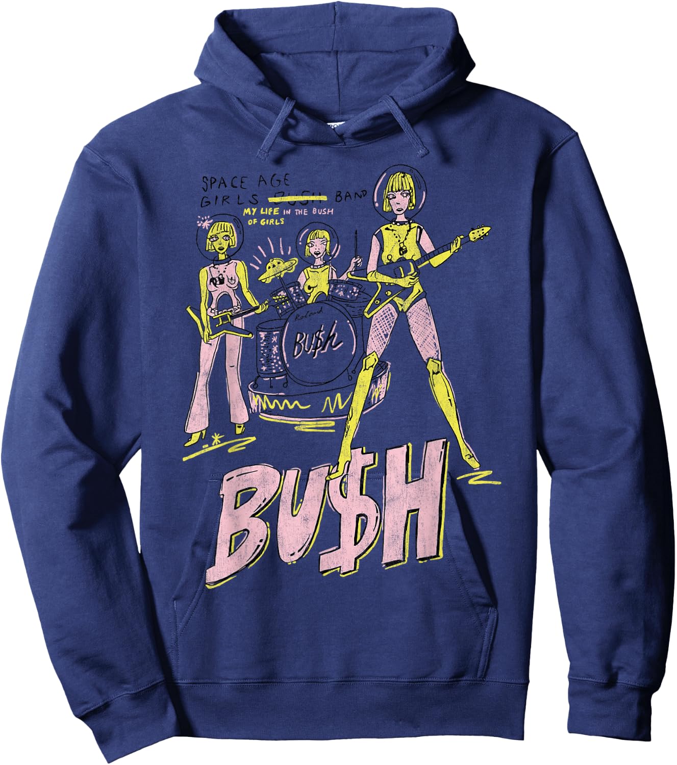 Bush – Space Age Girls Hoodie - Hoodie | Navy