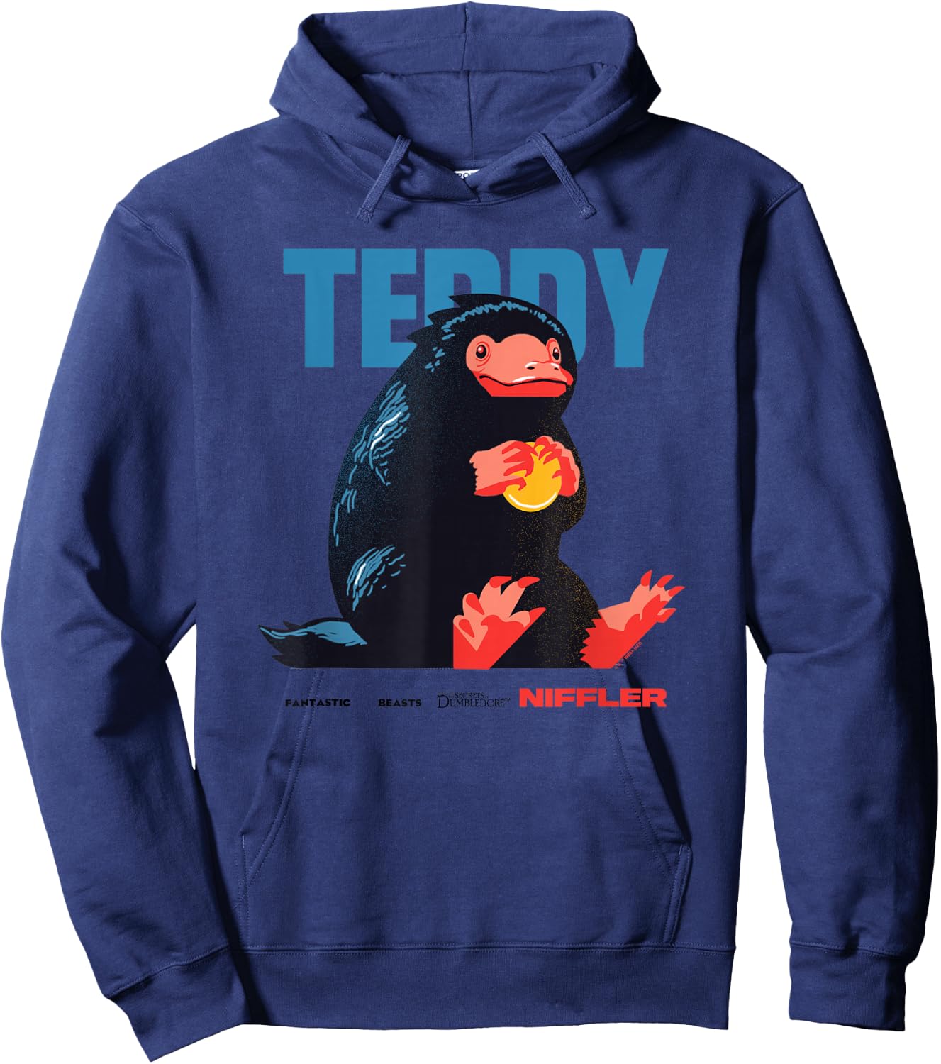 Fantastic Beasts 3 Teddy the Niffler Hoodie - Hoodie | Navy