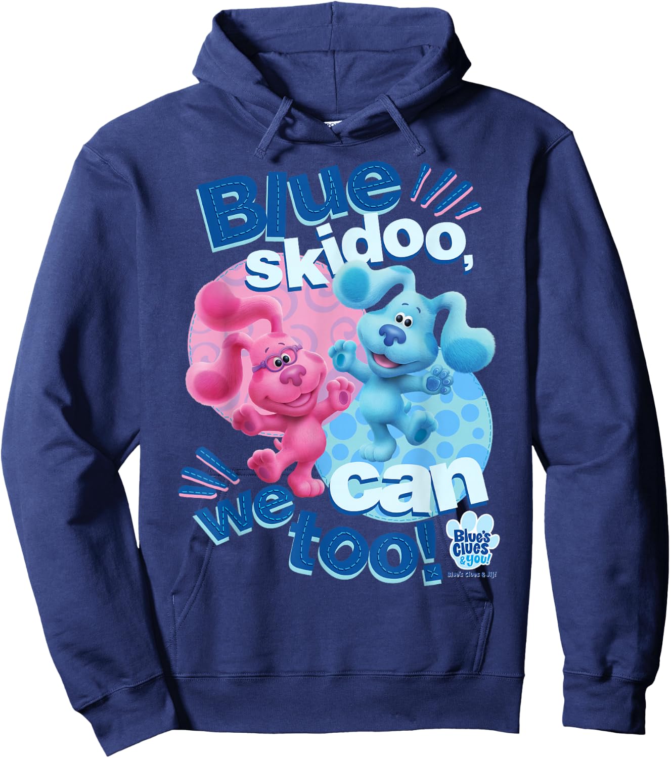Blue's Clues & You Blue Skidoo, We Can Too Hoodie - Hoodie | Navy
