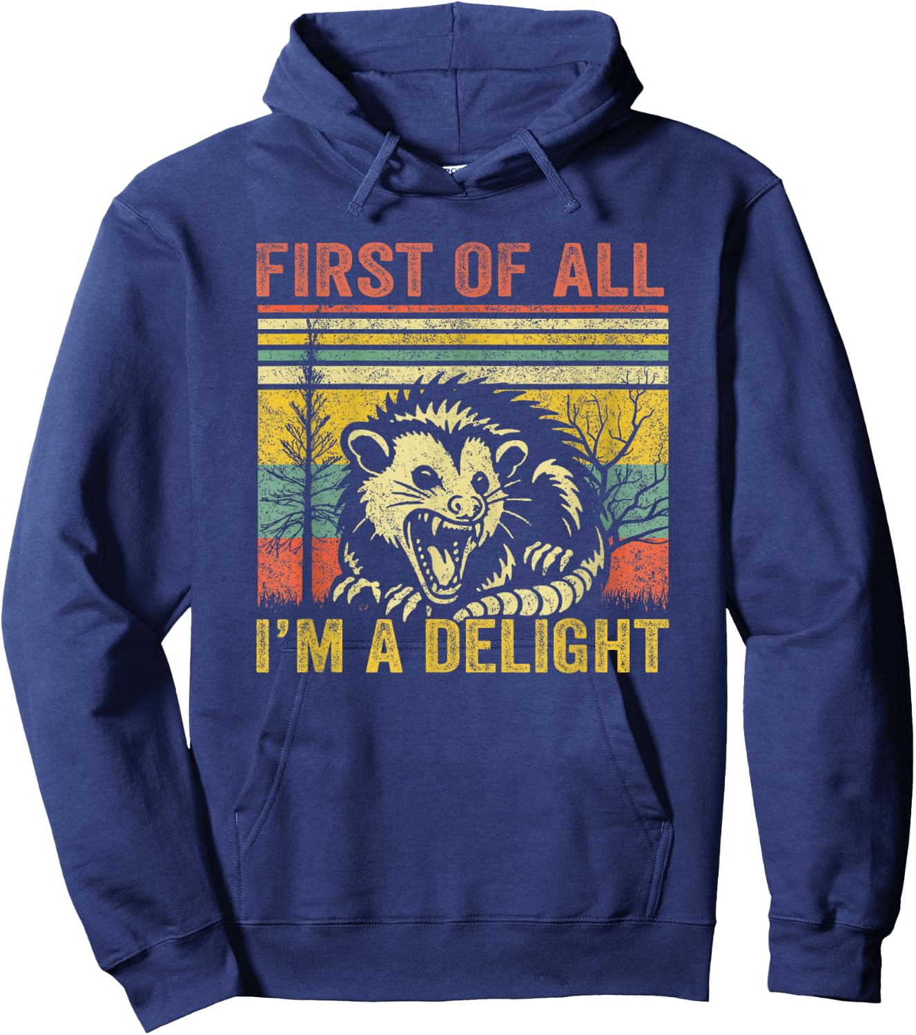 First of All I'm A Delight Hoodie - Hoodie | Navy