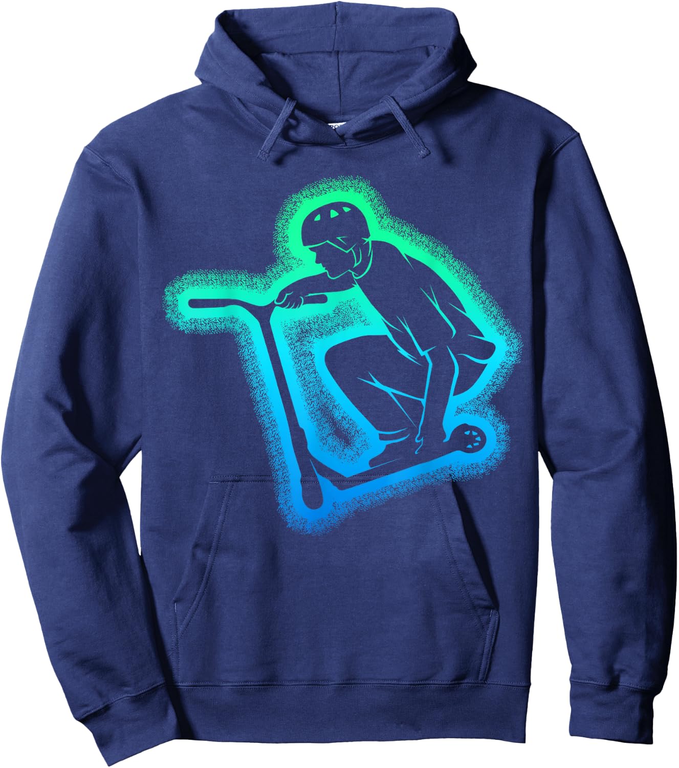 Scooter Stunt Boys Kids Men Hoodie - Hoodie | Navy
