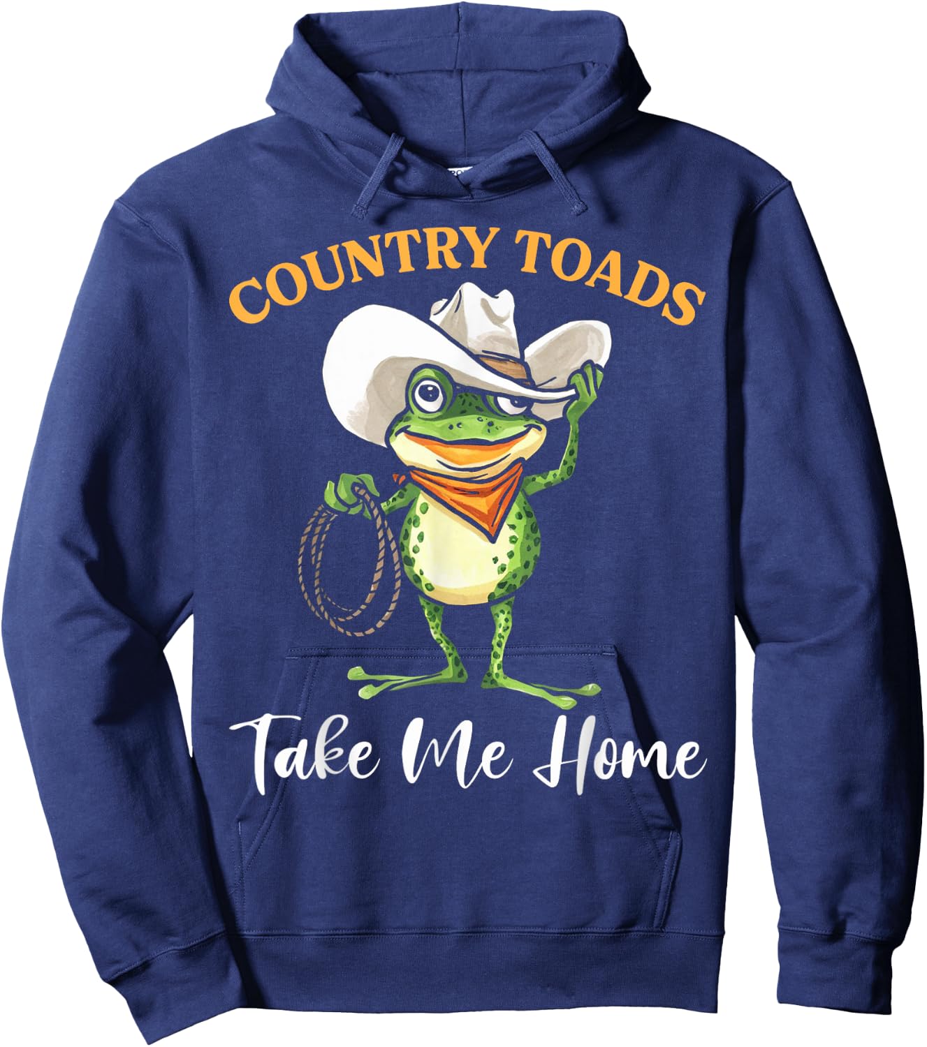 Country Toads Take Me Home Funny Hoodie - Hoodie | Navy