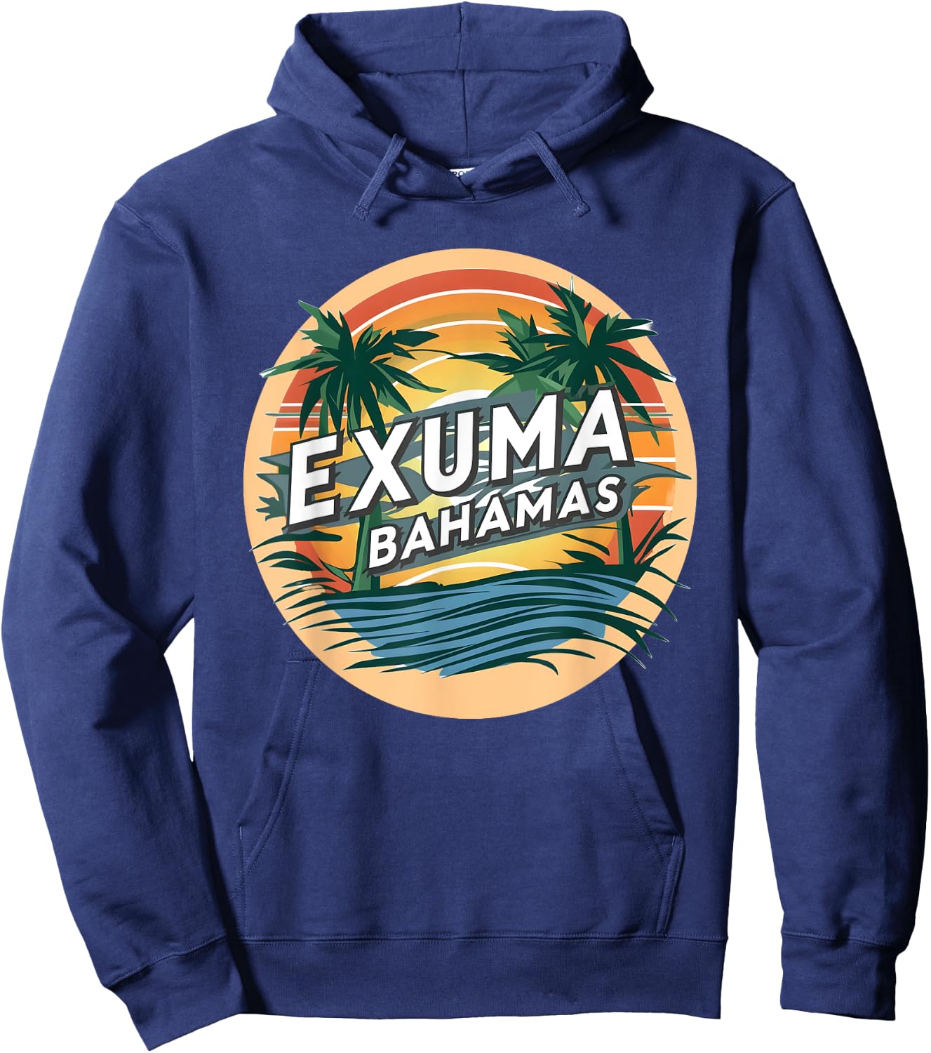 Exuma Bahamas Hoodie - Hoodie | Navy