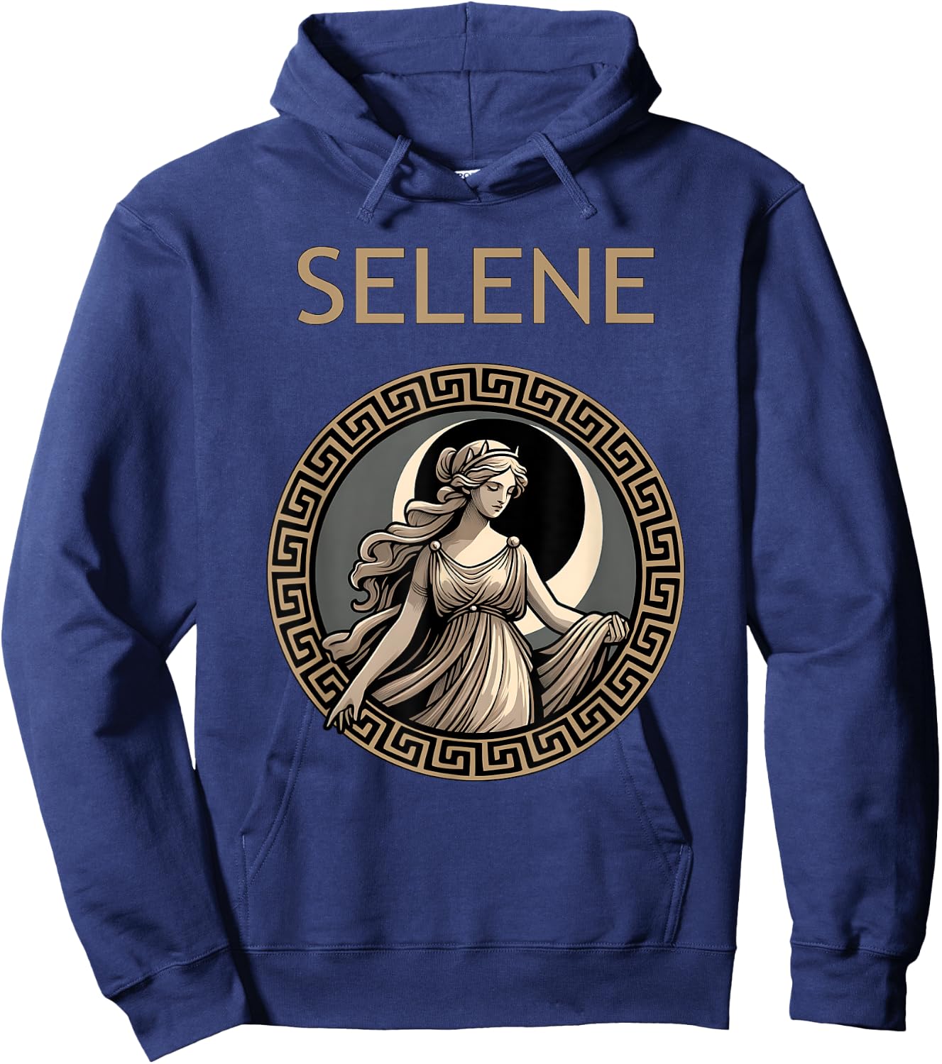 Selene Greek Goddess of the Moon Hoodie - Hoodie | Navy
