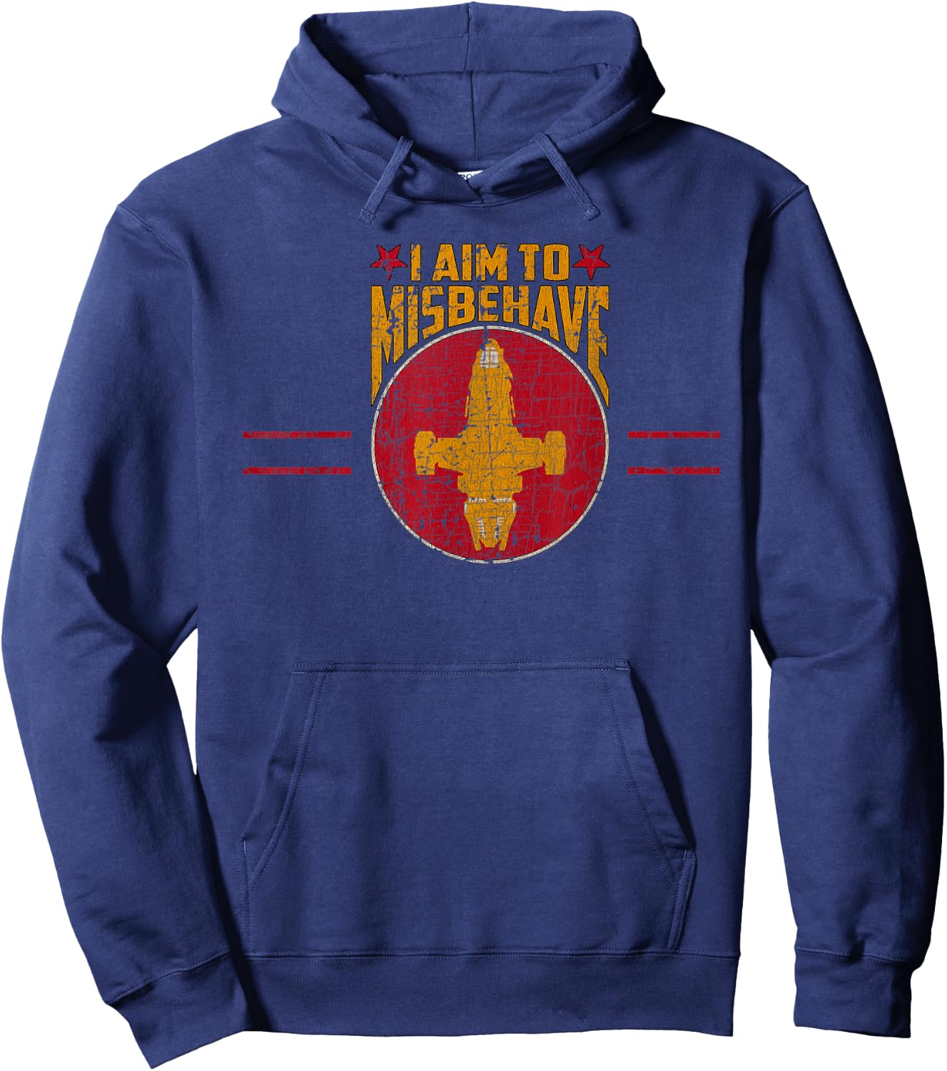 Ship Works I Aim to Misbehave Hoodie - Hoodie | Navy