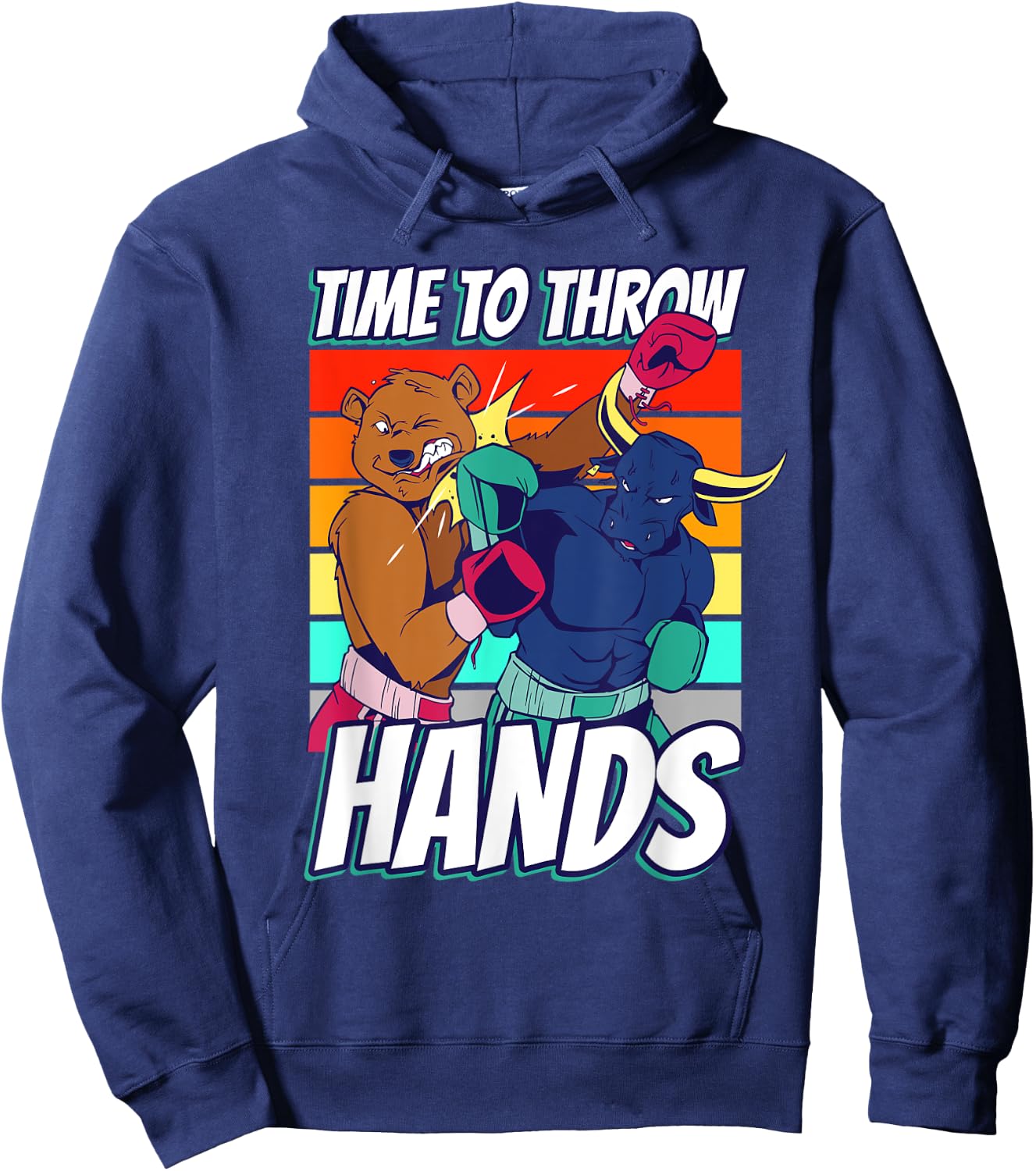 Fight boxing boxing fight boxing ring boxing Hoodie - Hoodie | Navy