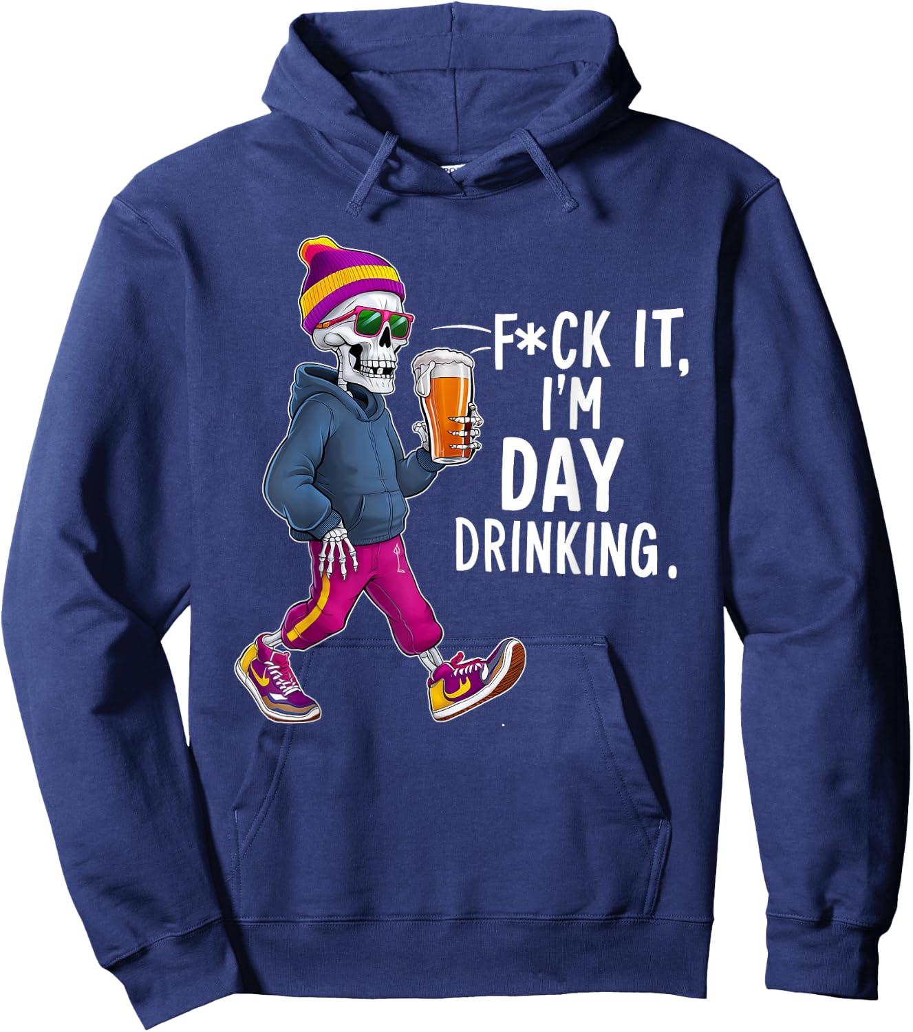 F-uck It I'm Day Drinking Hoodie - Hoodie | Navy