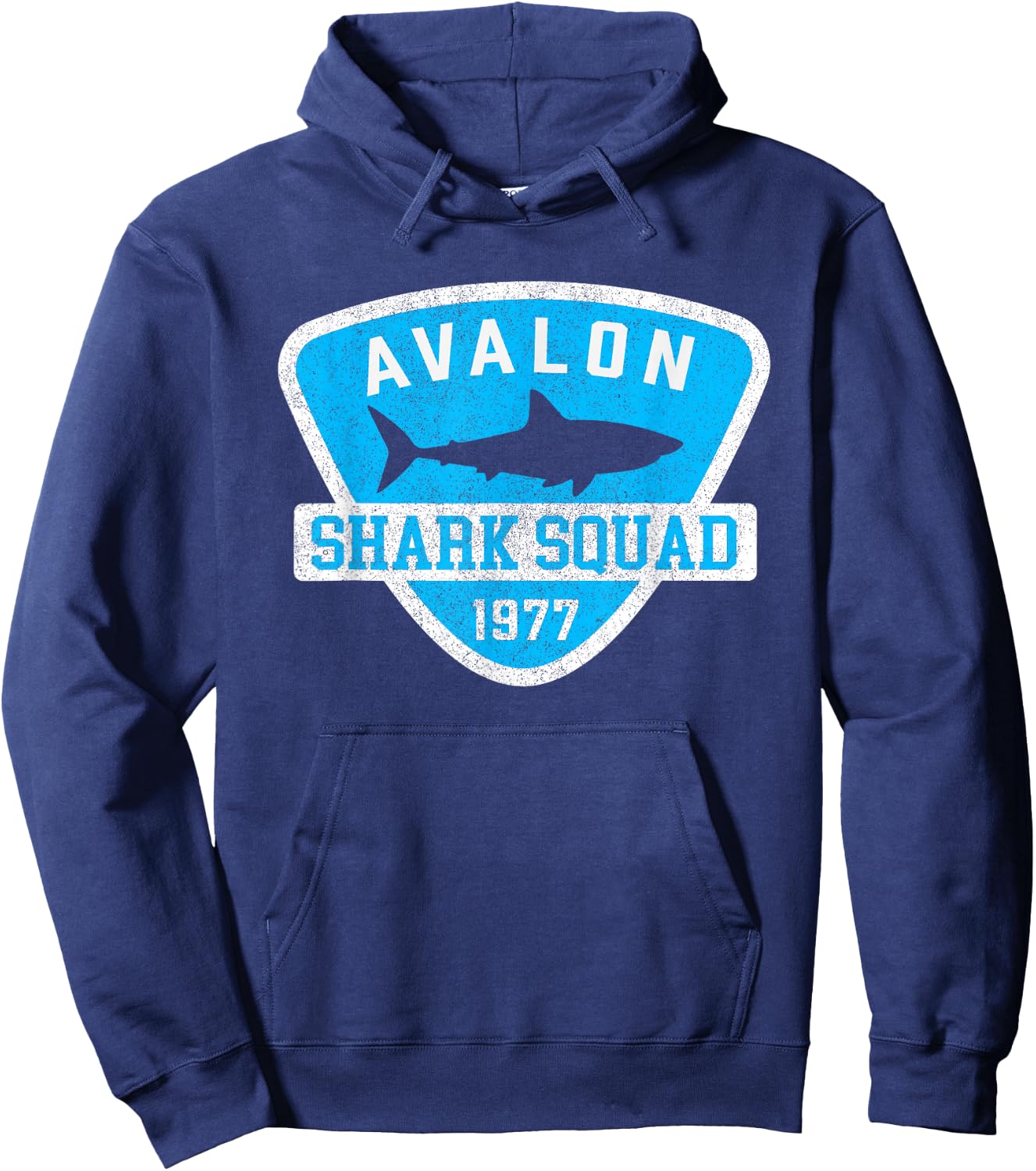 Avalon New Jersey Shark Souvenir Boys Vintage Hoodie - Hoodie | Navy