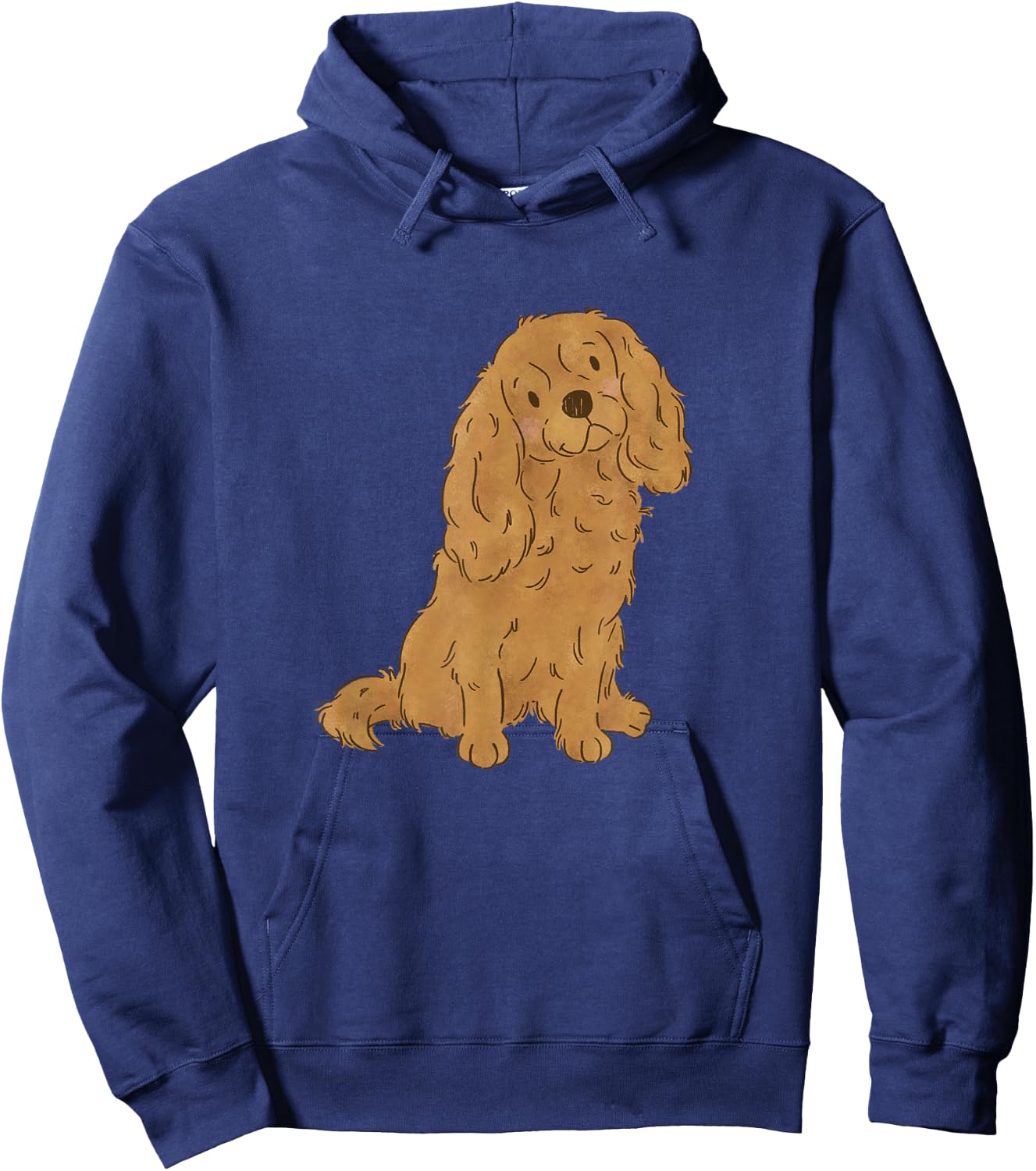 Ruby Cavalier King Charles Spaniel Cavie Mom Hoodie - Hoodie | Navy