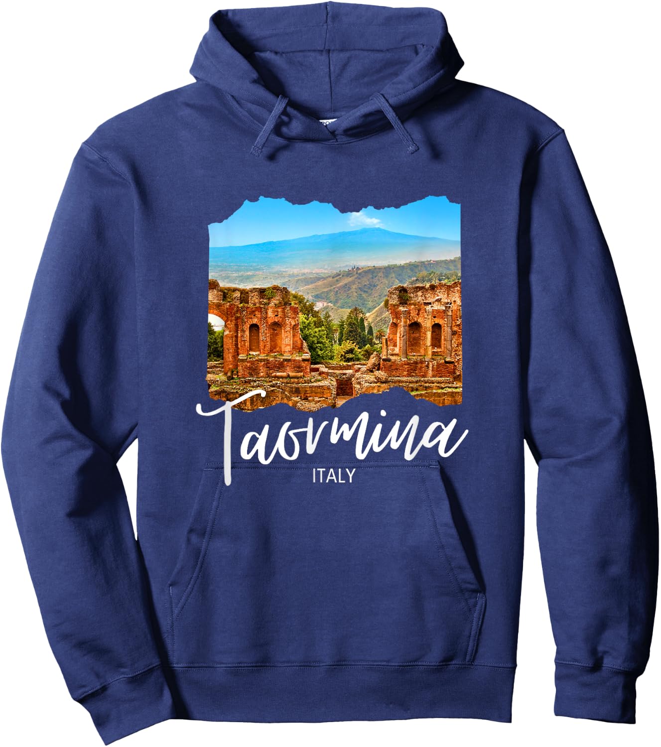 Italy Taormina Sicily Souvenir / Taormina Hoodie - Hoodie | Navy